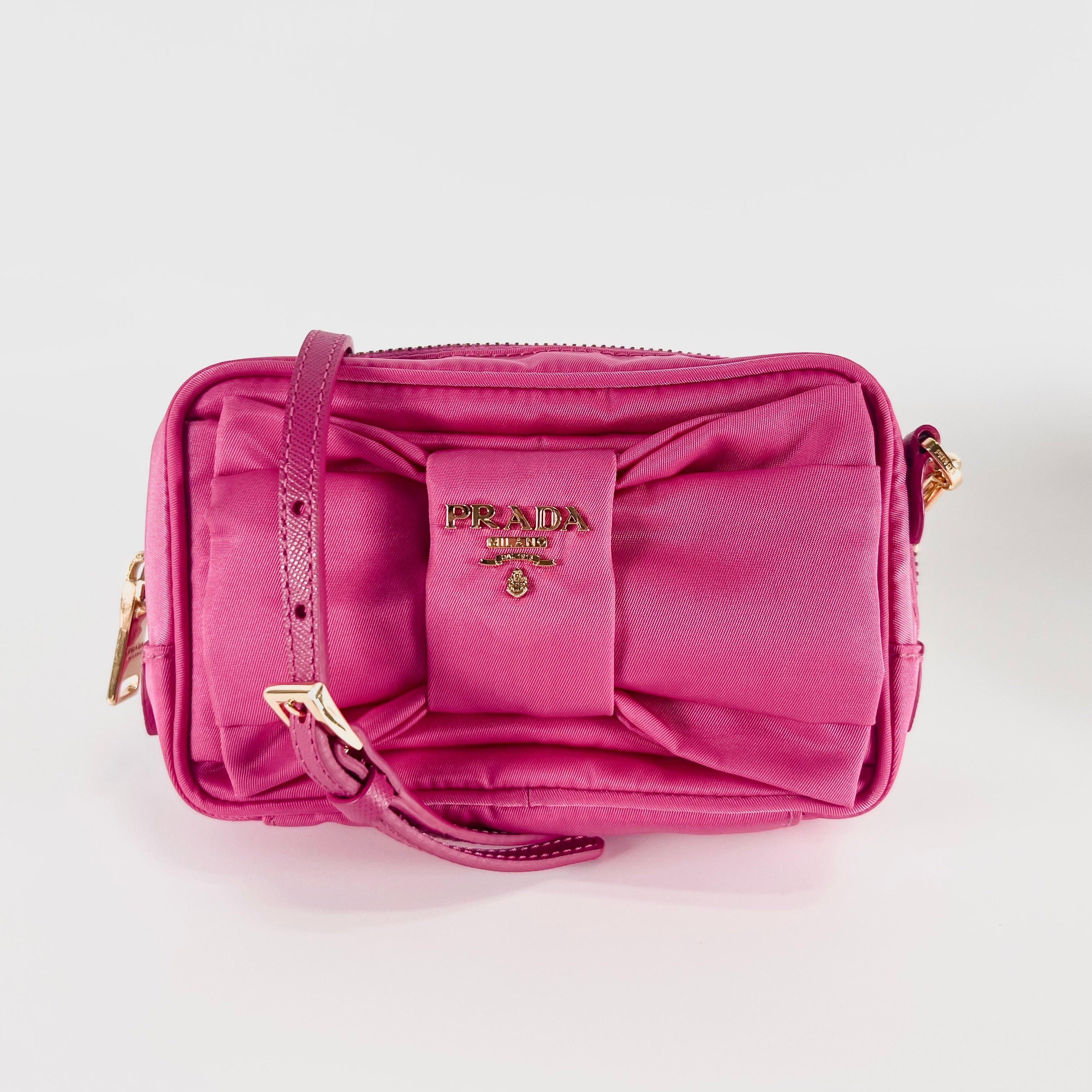 2604 secondhand PRADA ribbon pouch 2WAY