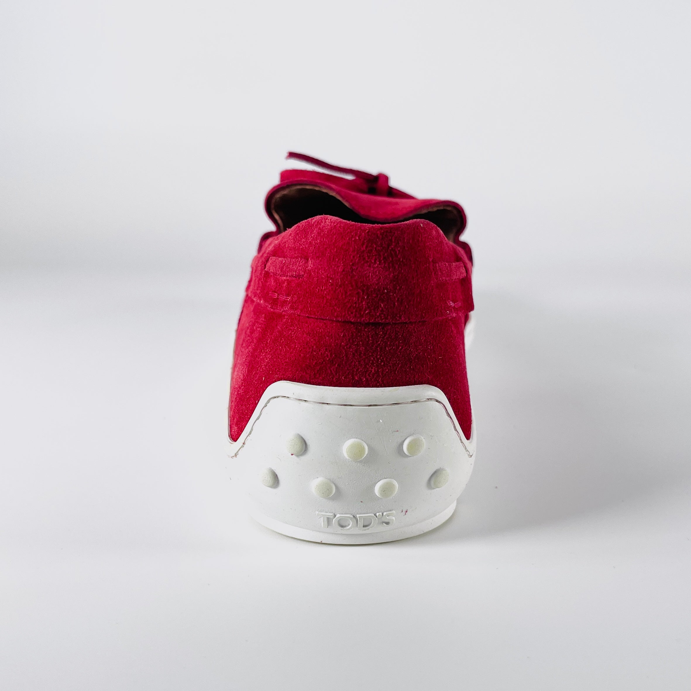 2605 secondhand TOD'S Shoes Red /#8.5/ Men's / suede