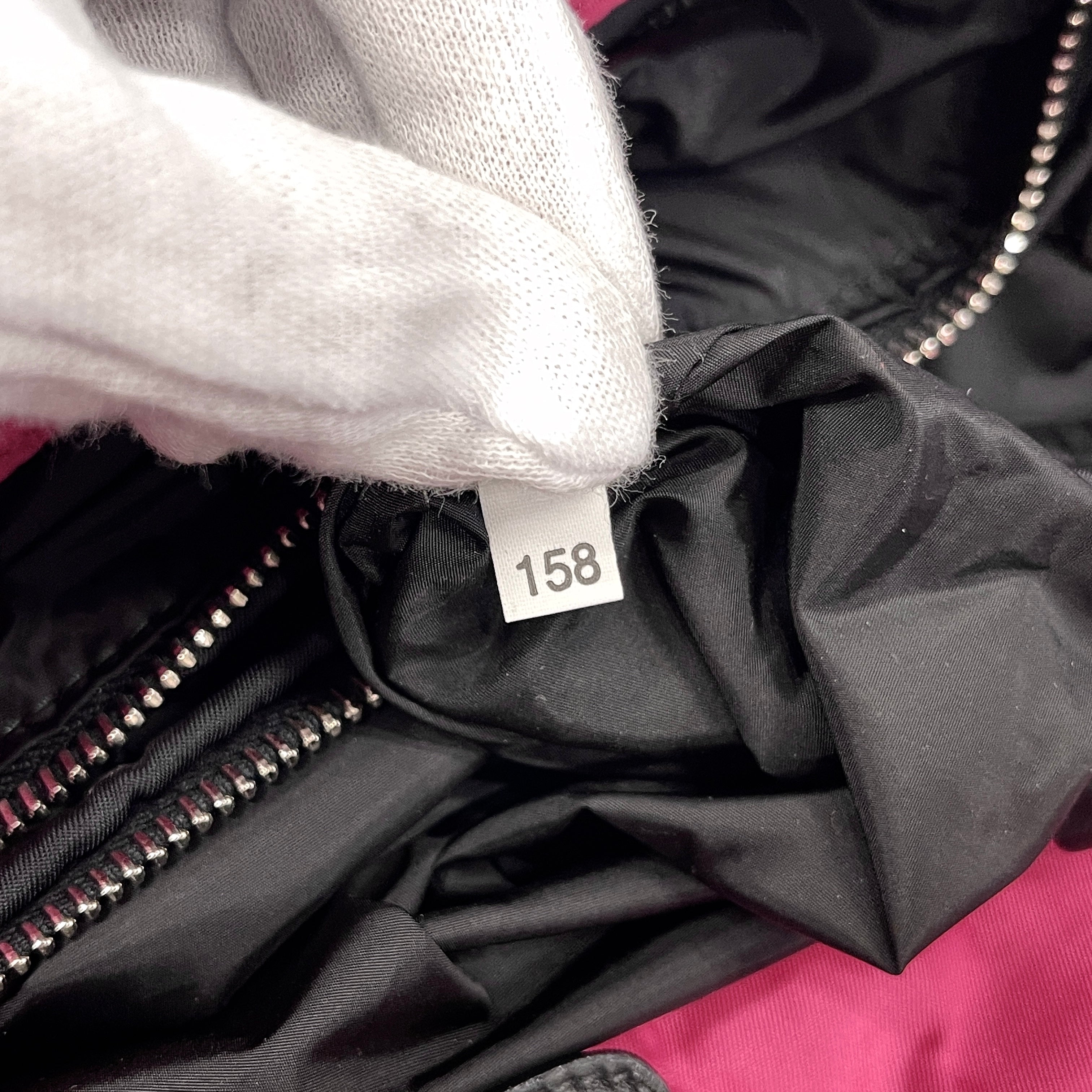 2604 secondhand PRADA hand bag bar ? logo plate nylon pink