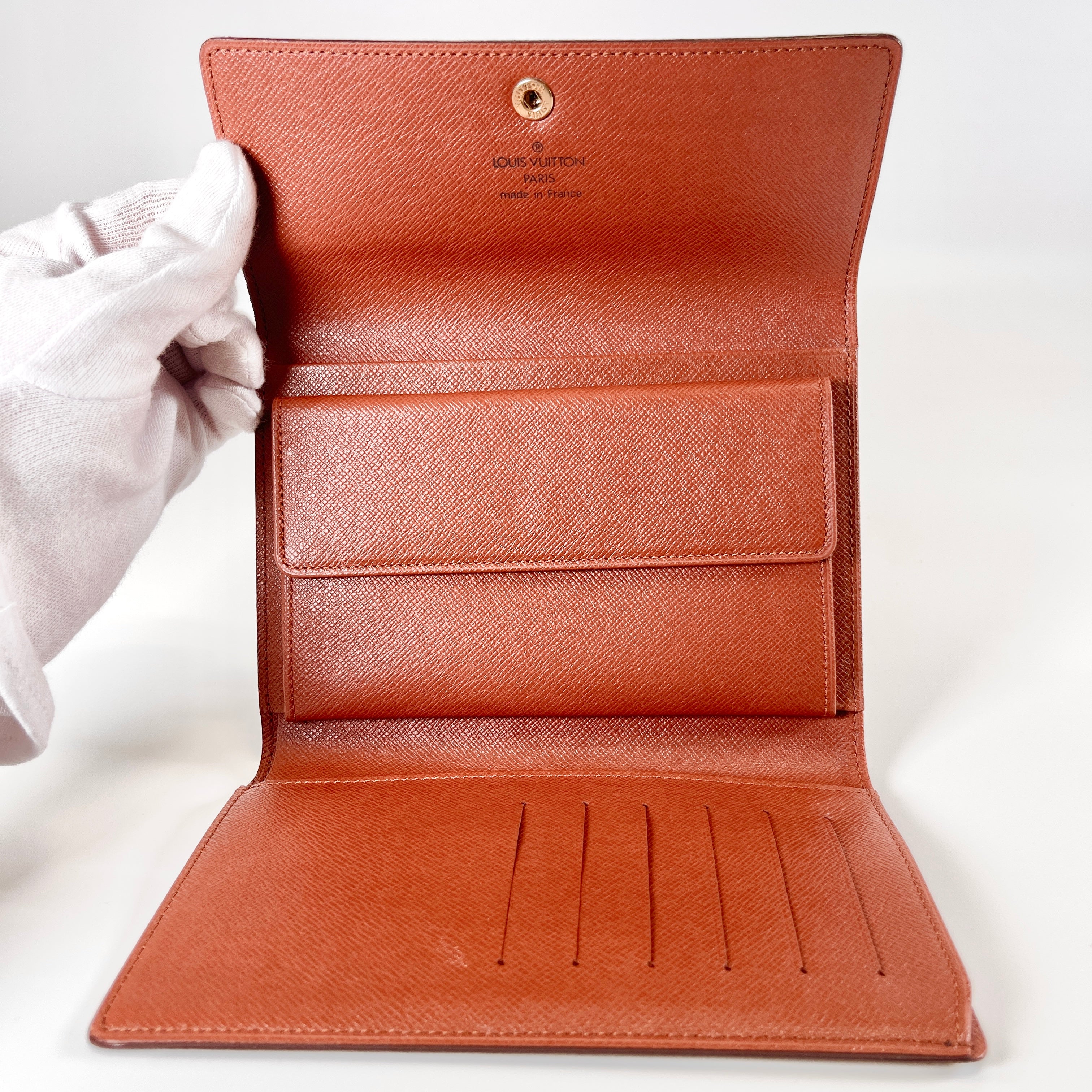 2603 secondhand LV Wallet M61202 Porto Tre Zoll Etui Papier SP0997 80