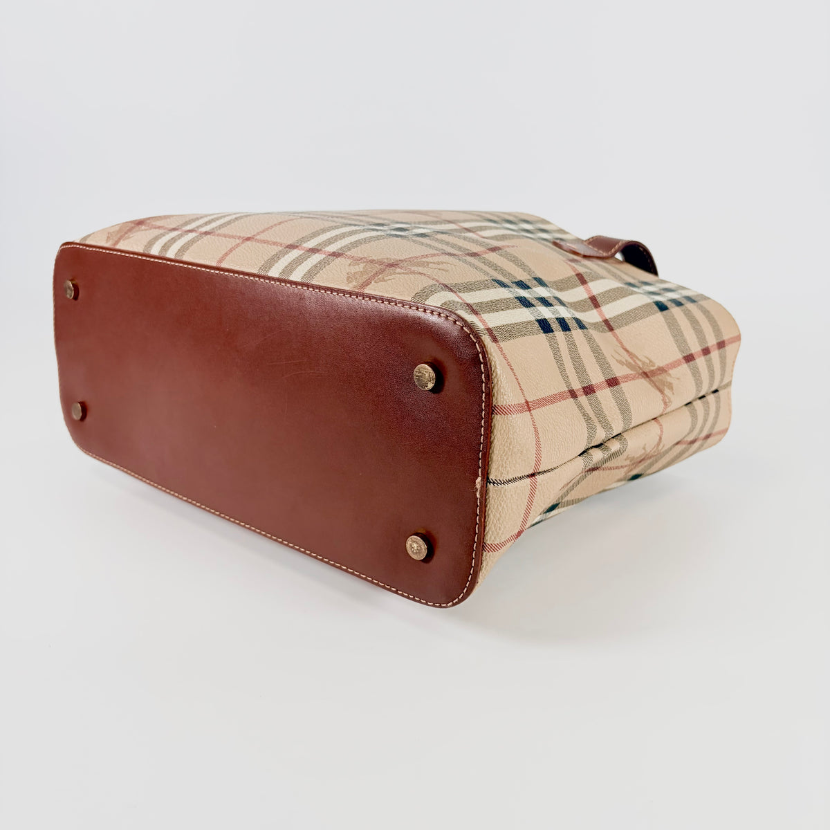 2605 secondhand BURBERRY Nova check Tote