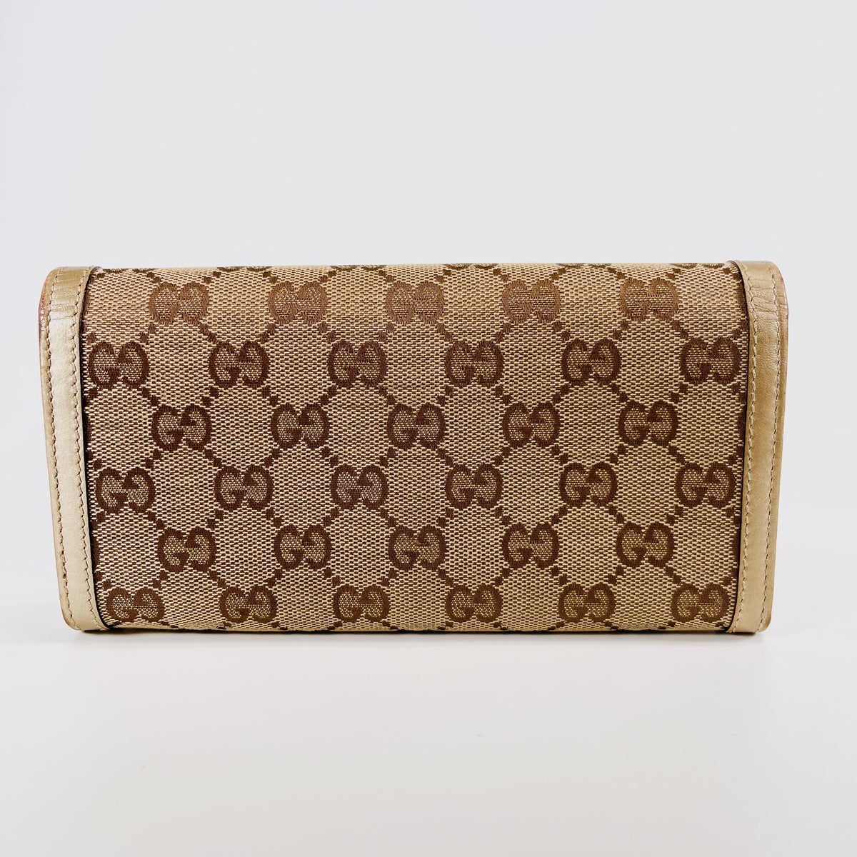 2607 secondhand GUCCI GG canvas G Long wallet