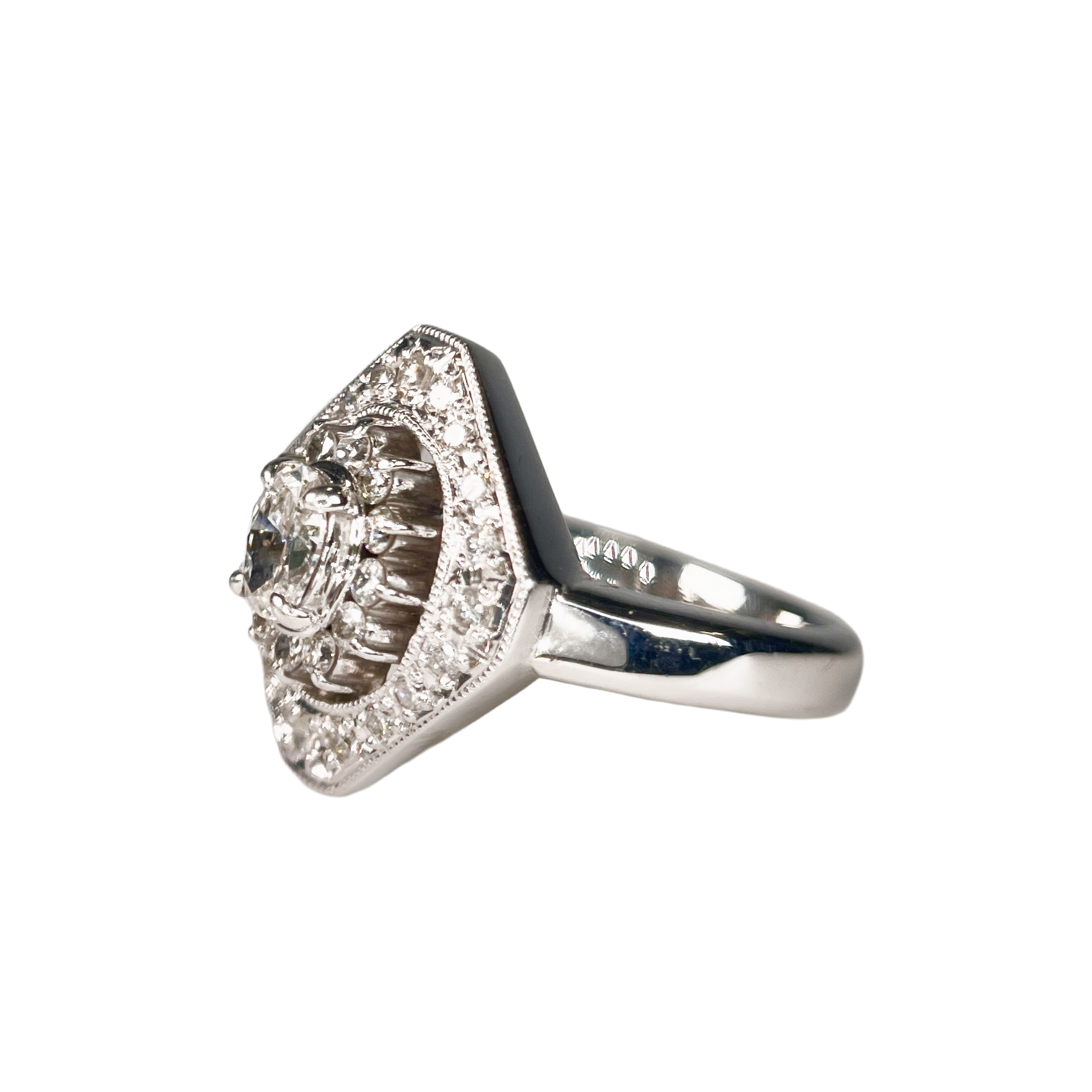 2602 secondhand Pt900 D0.307ct/0.77ct/0.21ct 10.52ｇ #10