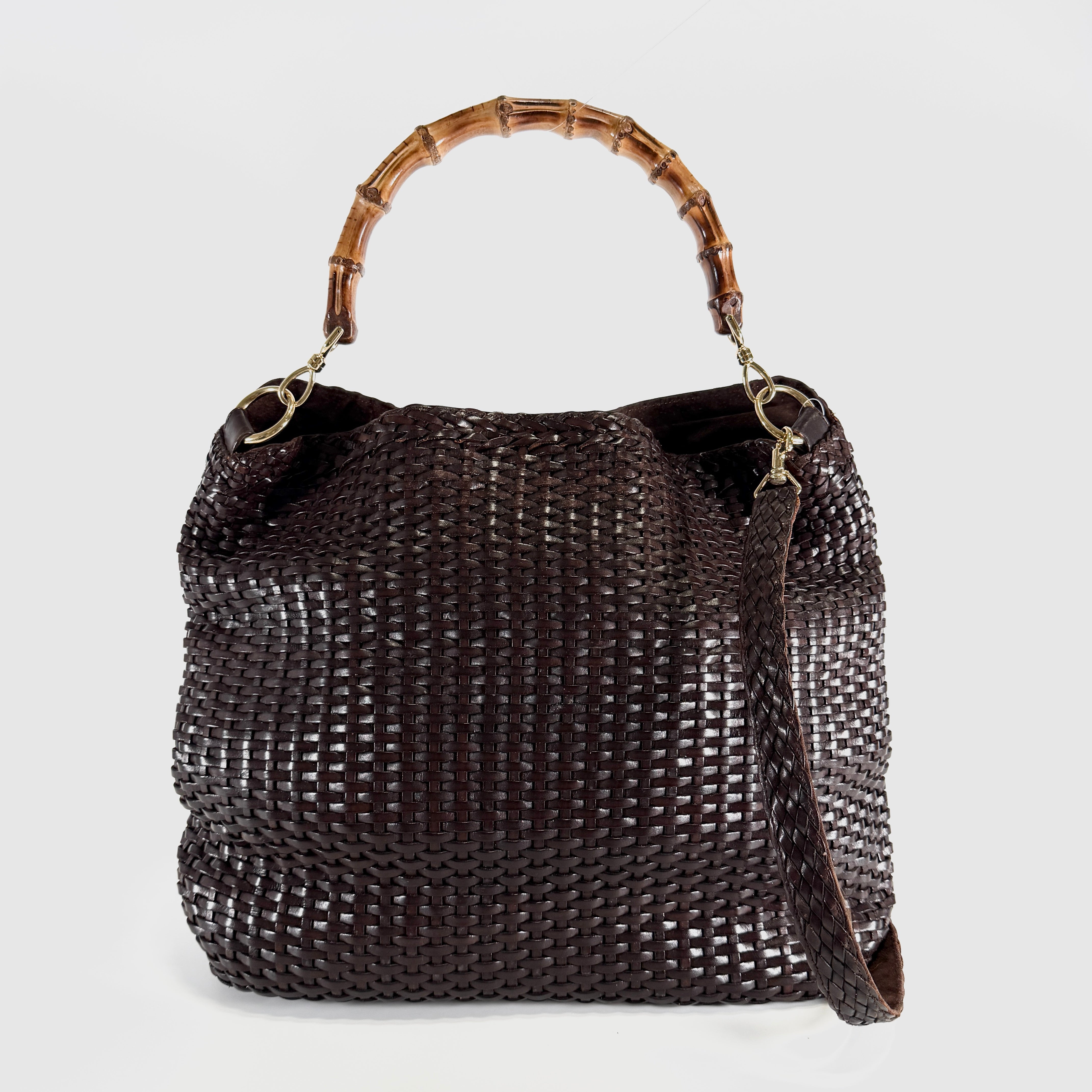 2606 secondhand GUCCI Bamboo hand bag