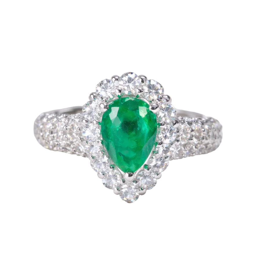 2605 secondhand Pt900 ring E0.997/D2.00ct　10.5g　#11