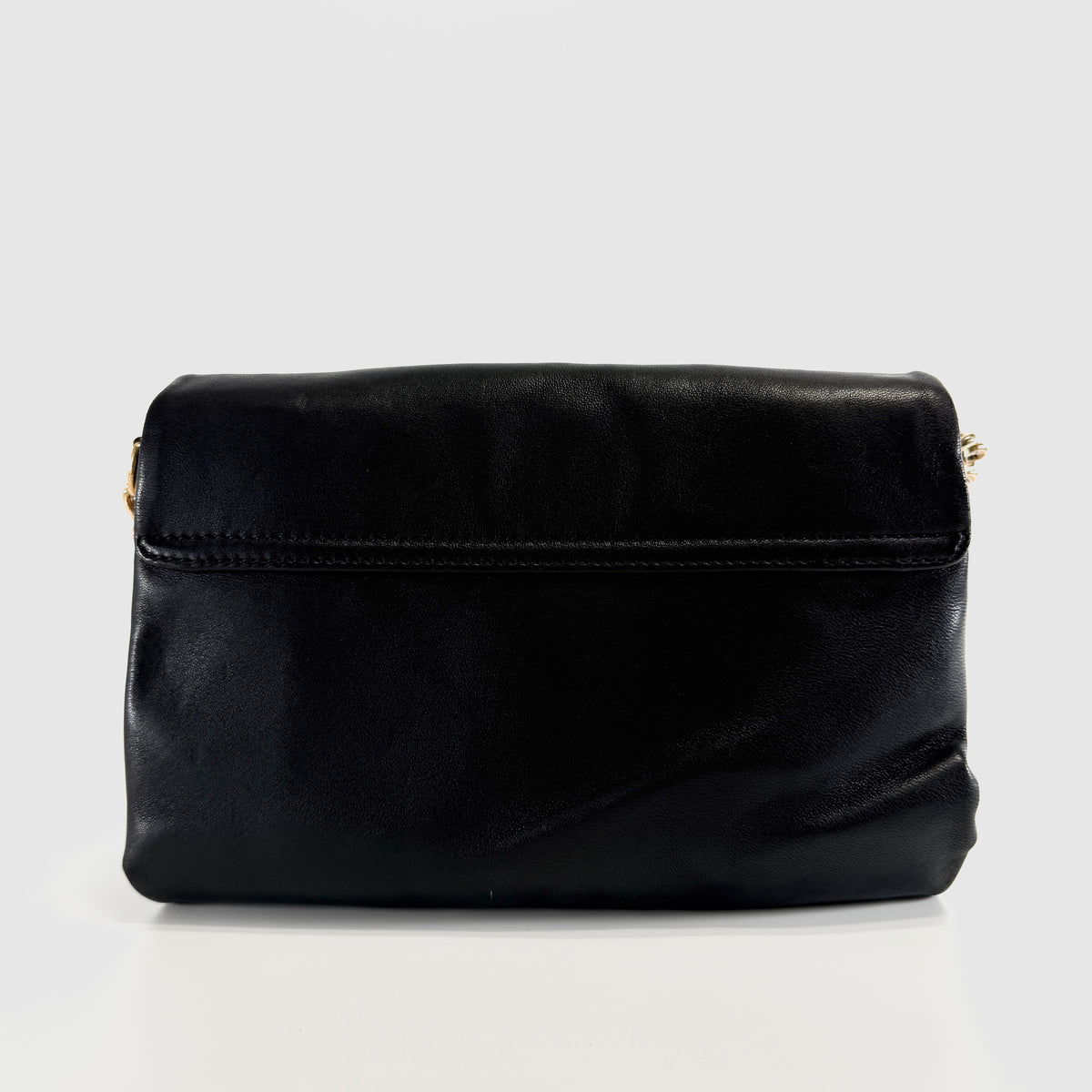 2607 secondhand Chain Shoulder Bag black leather 510676875442