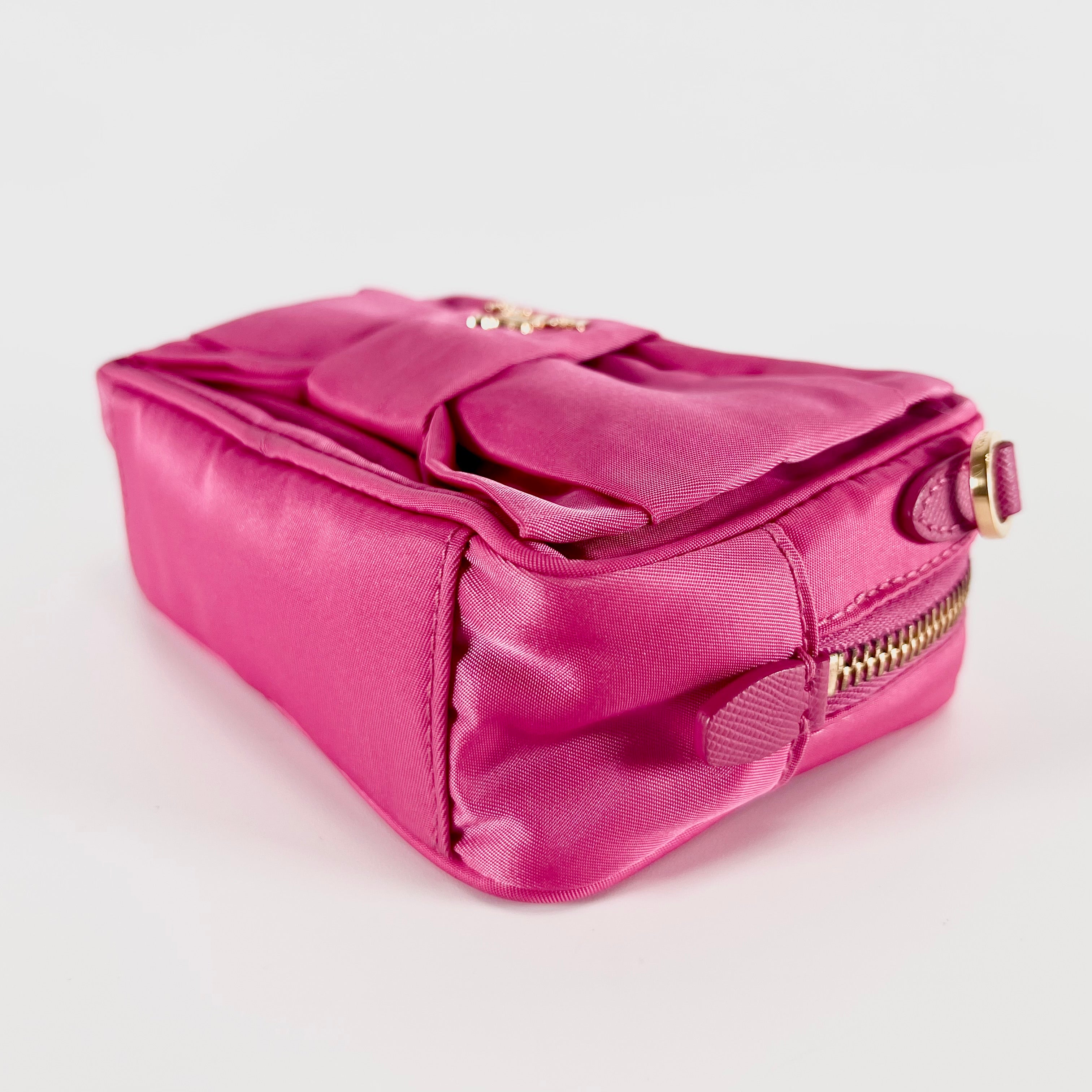 2604 secondhand PRADA ribbon pouch 2WAY