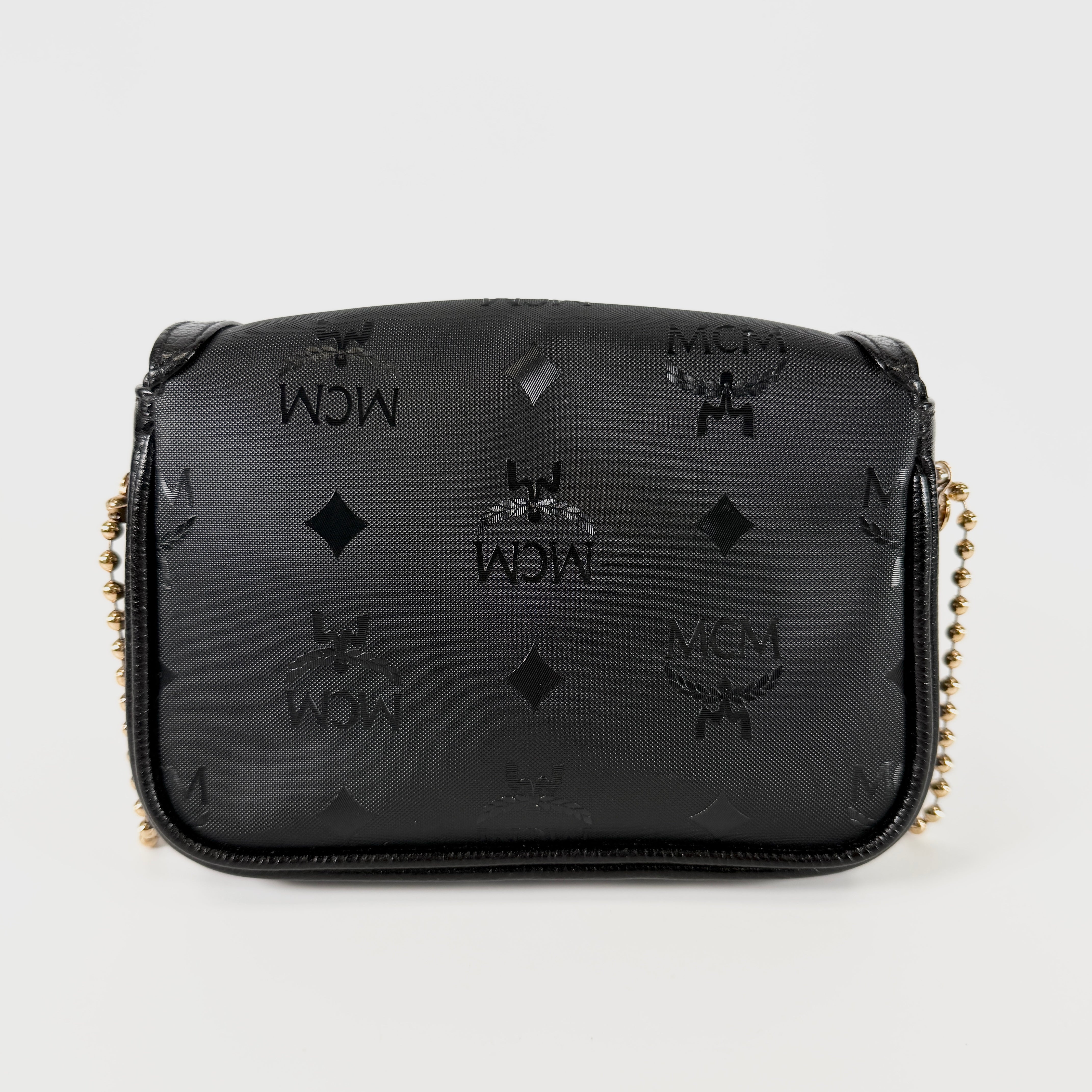 2605 secondhand MCM mini chain ball bag + ×