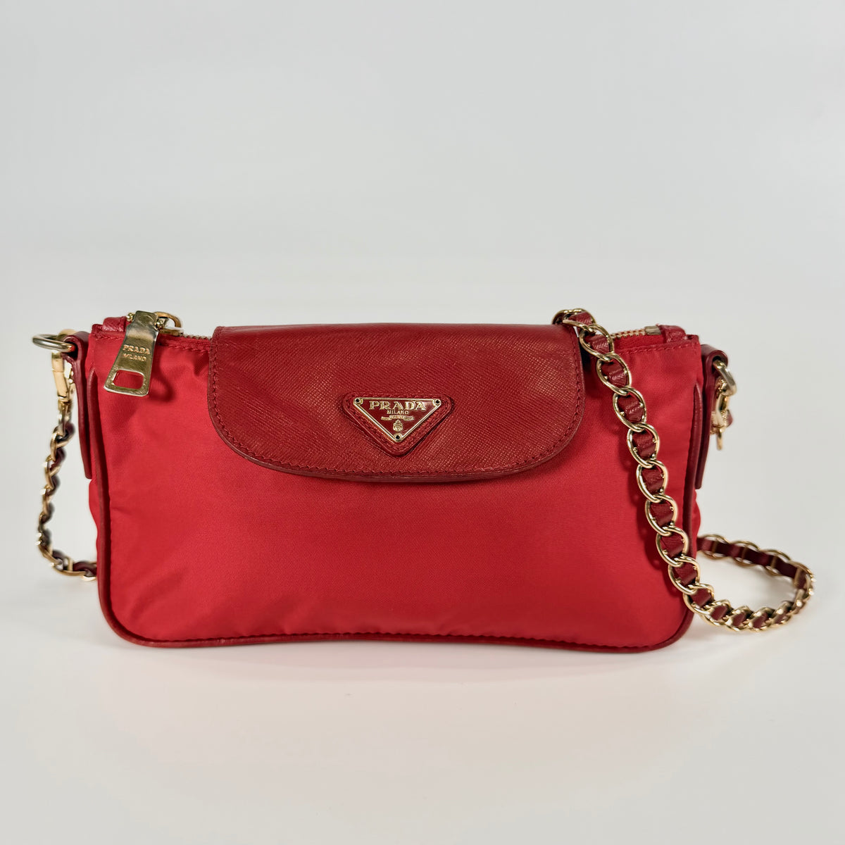 2607 secondhand PRADA nylon Shoulder bag