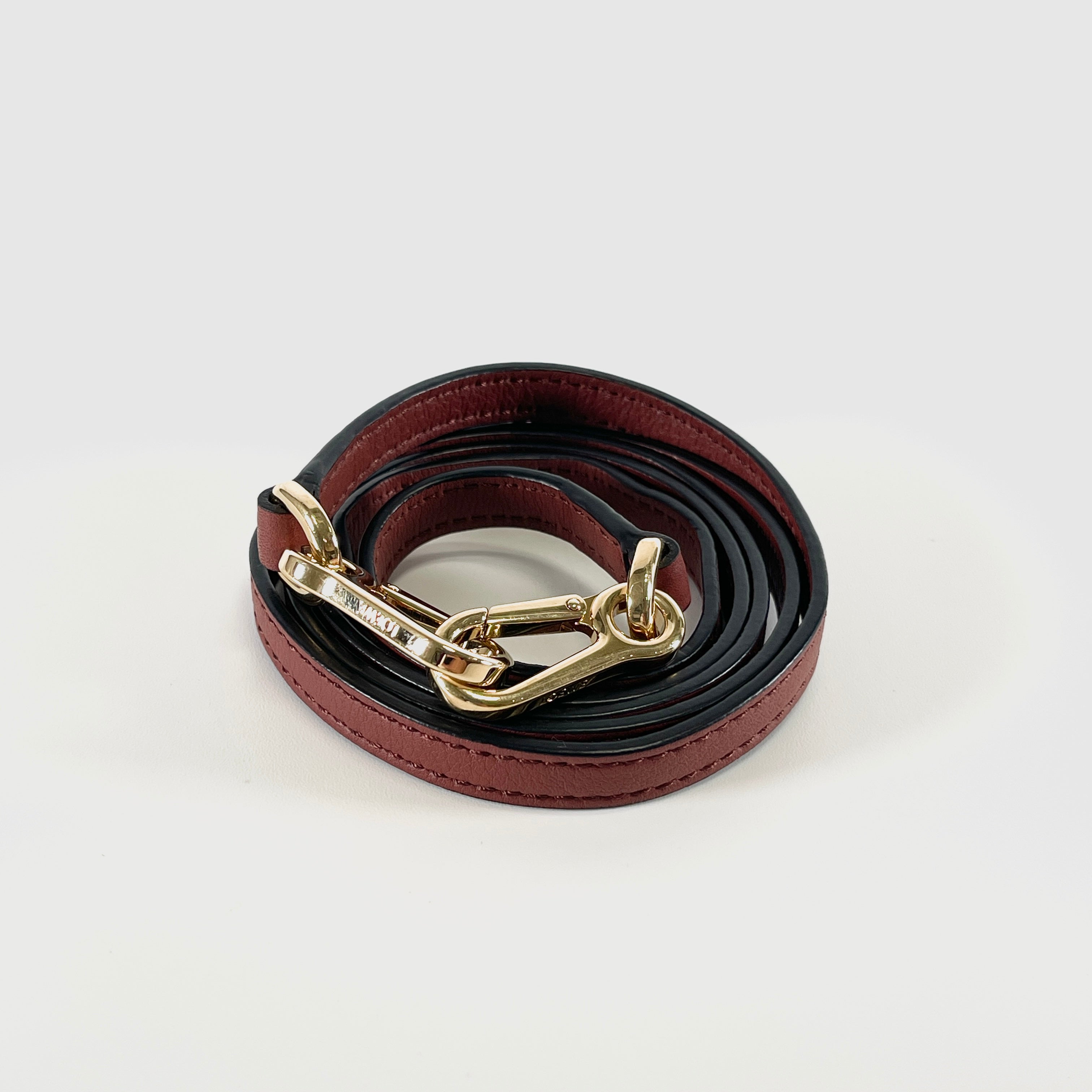 2605 secondhand LOEWE mini Puzzle bag leather 2WAY hand bag Brown × purple