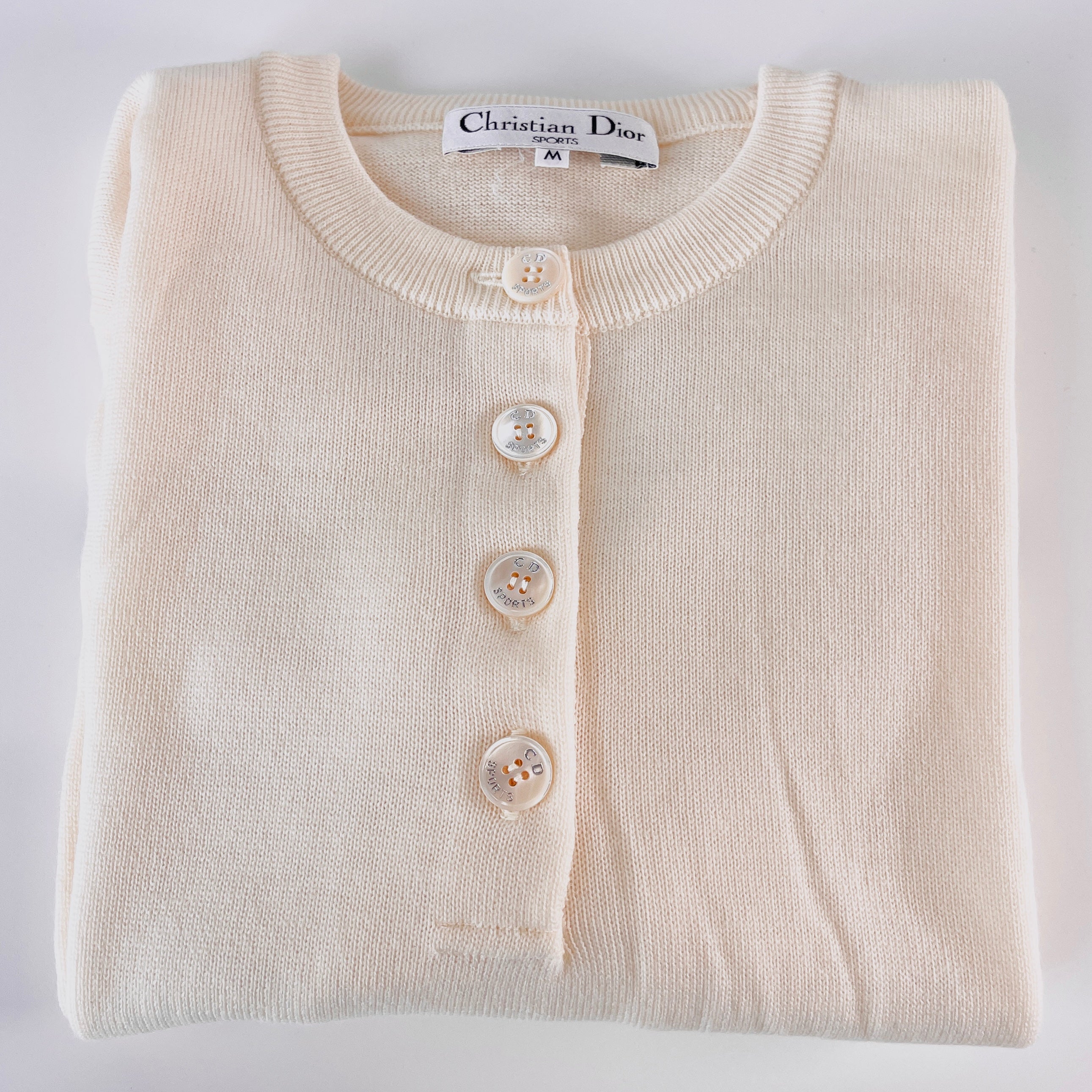 2606 secondhand CD knit sweater Unused tag With Tops