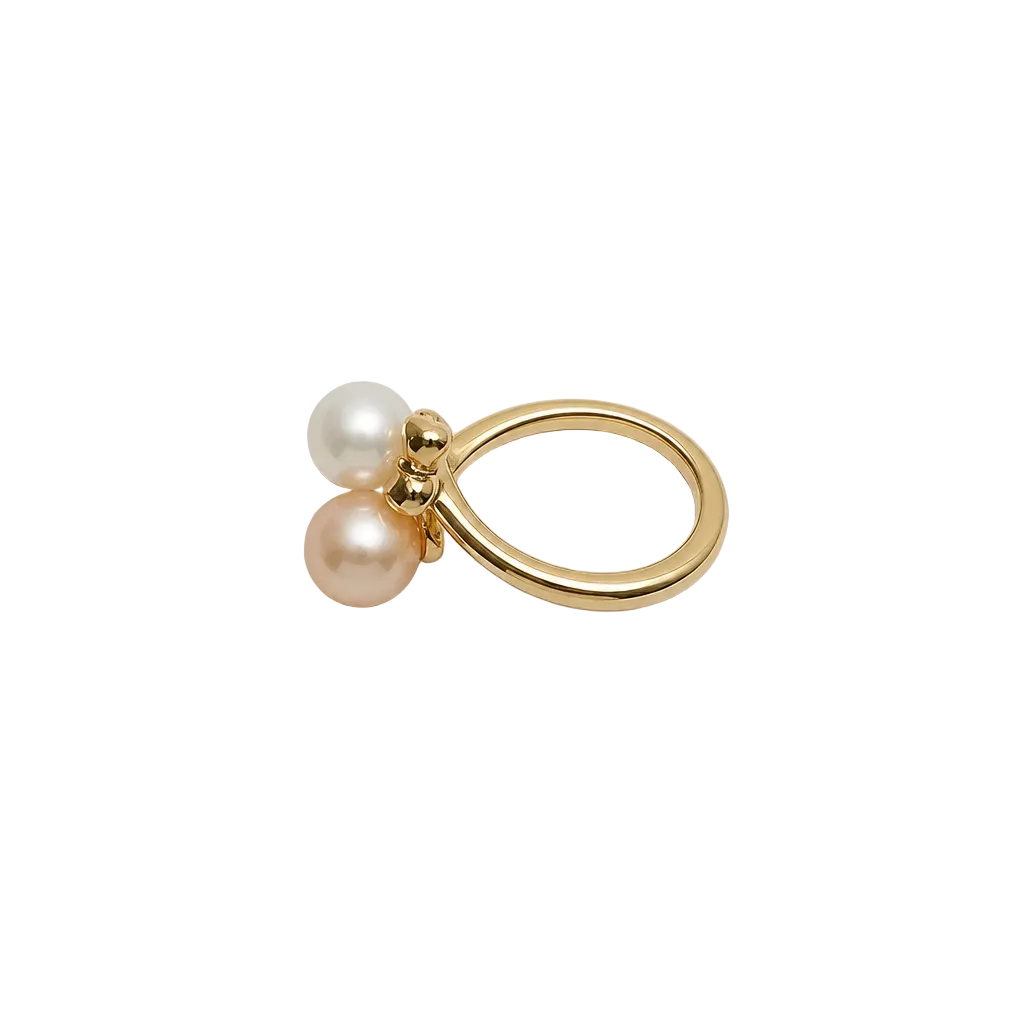 2607 secondhand ring Seiko jewelry K18YG 11.5 Pearl () 5.5~7mm Total 3.8g