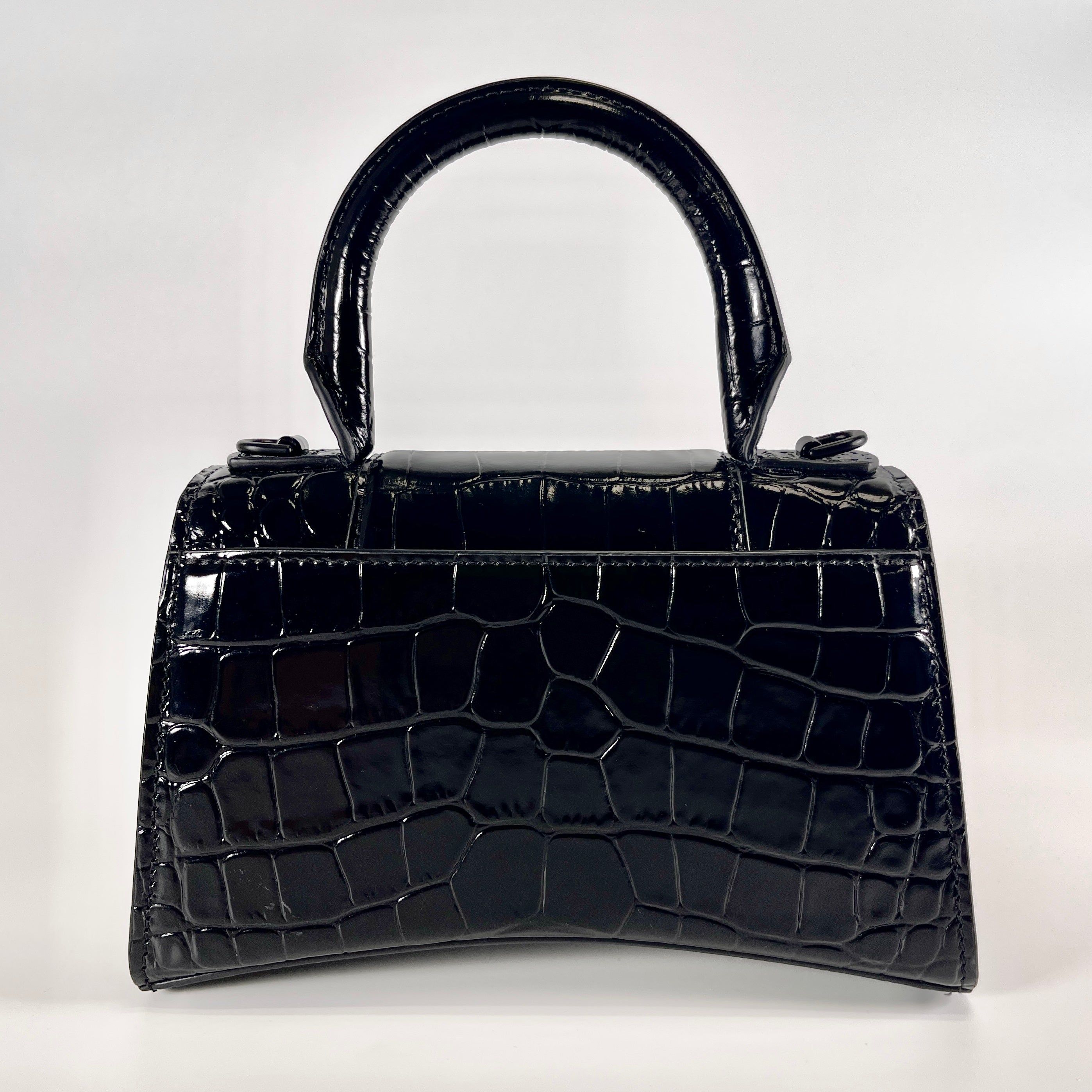 2603 secondhand BALENCIAGA Hourglass black Embossed