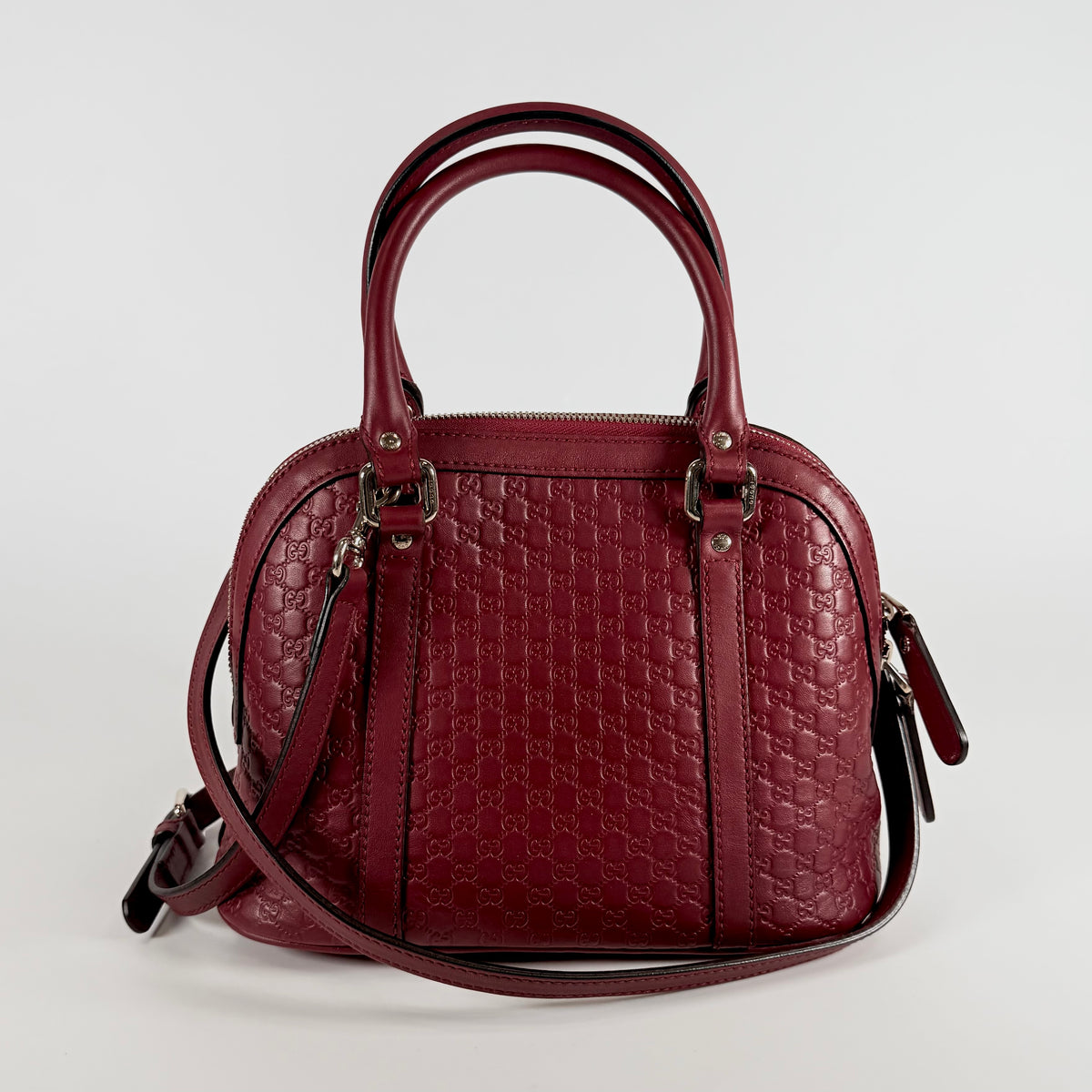 2604 secondhand GUCCI Bamboo 2way top handle bag