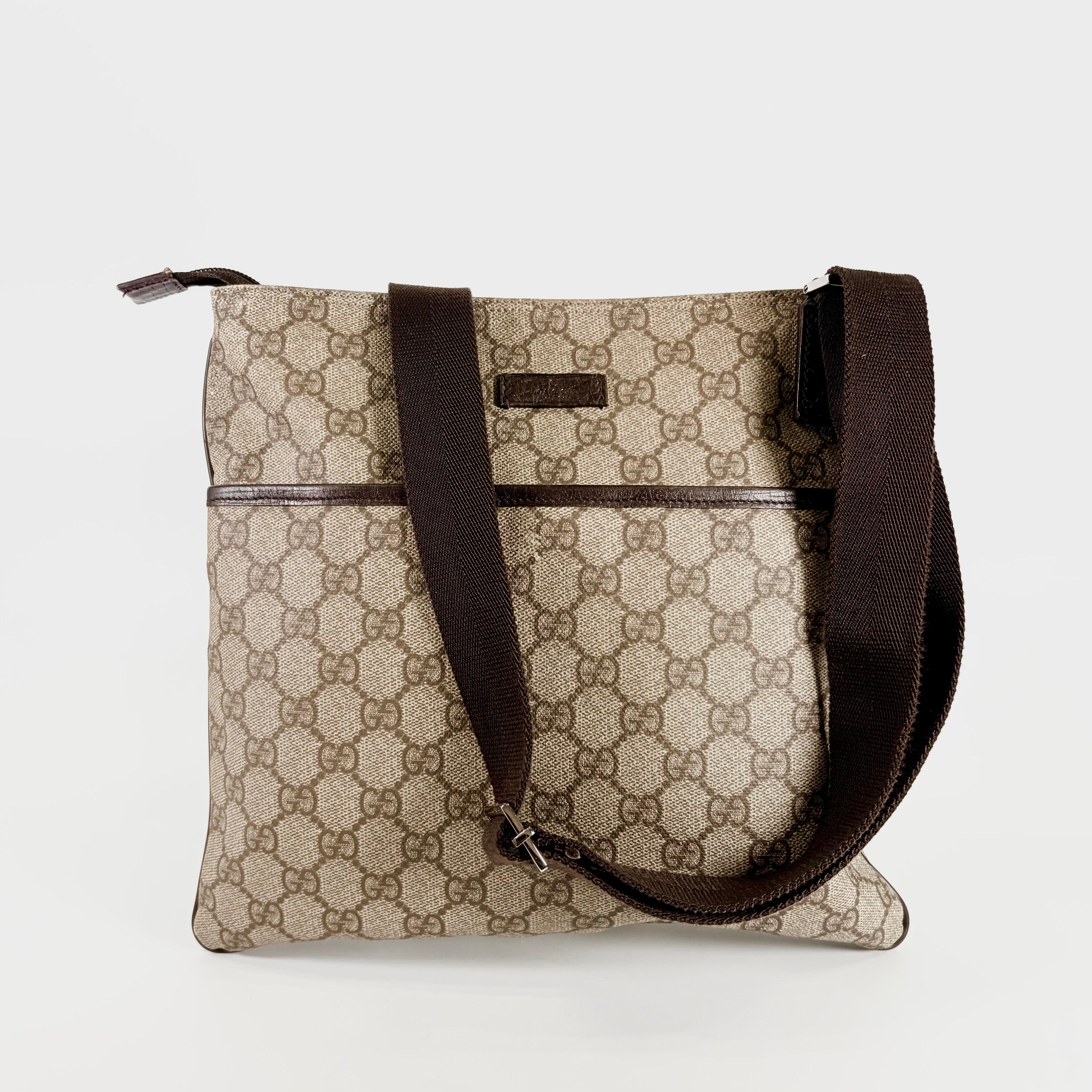 2606 secondhand Gucci brand bag 141626 GG supreme shoulder 31
