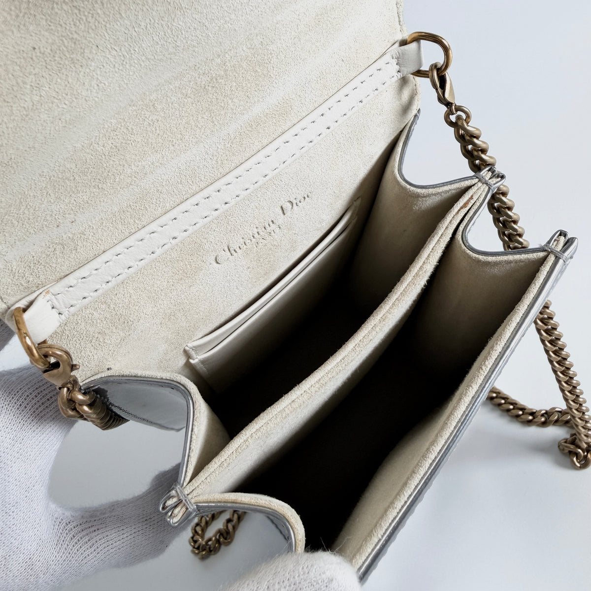 2606 secondhand CD Shoulder bag Diorama Chain Shoulder Medium surface