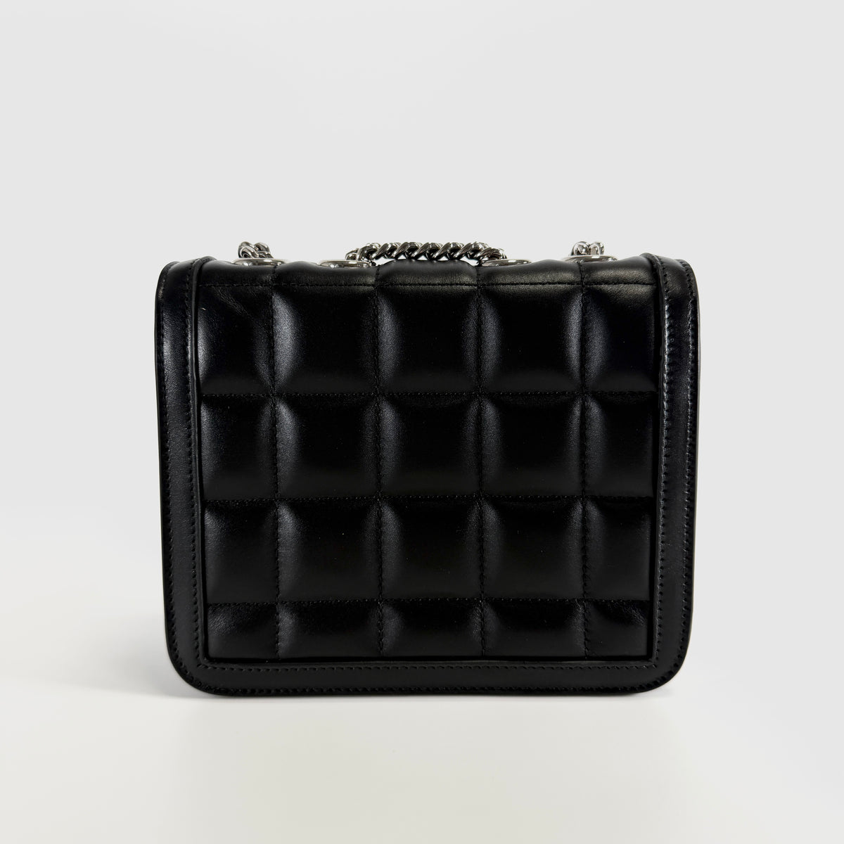 2607 secondhand GUCCI 741457 De mini Chain Shoulder Bag black leather