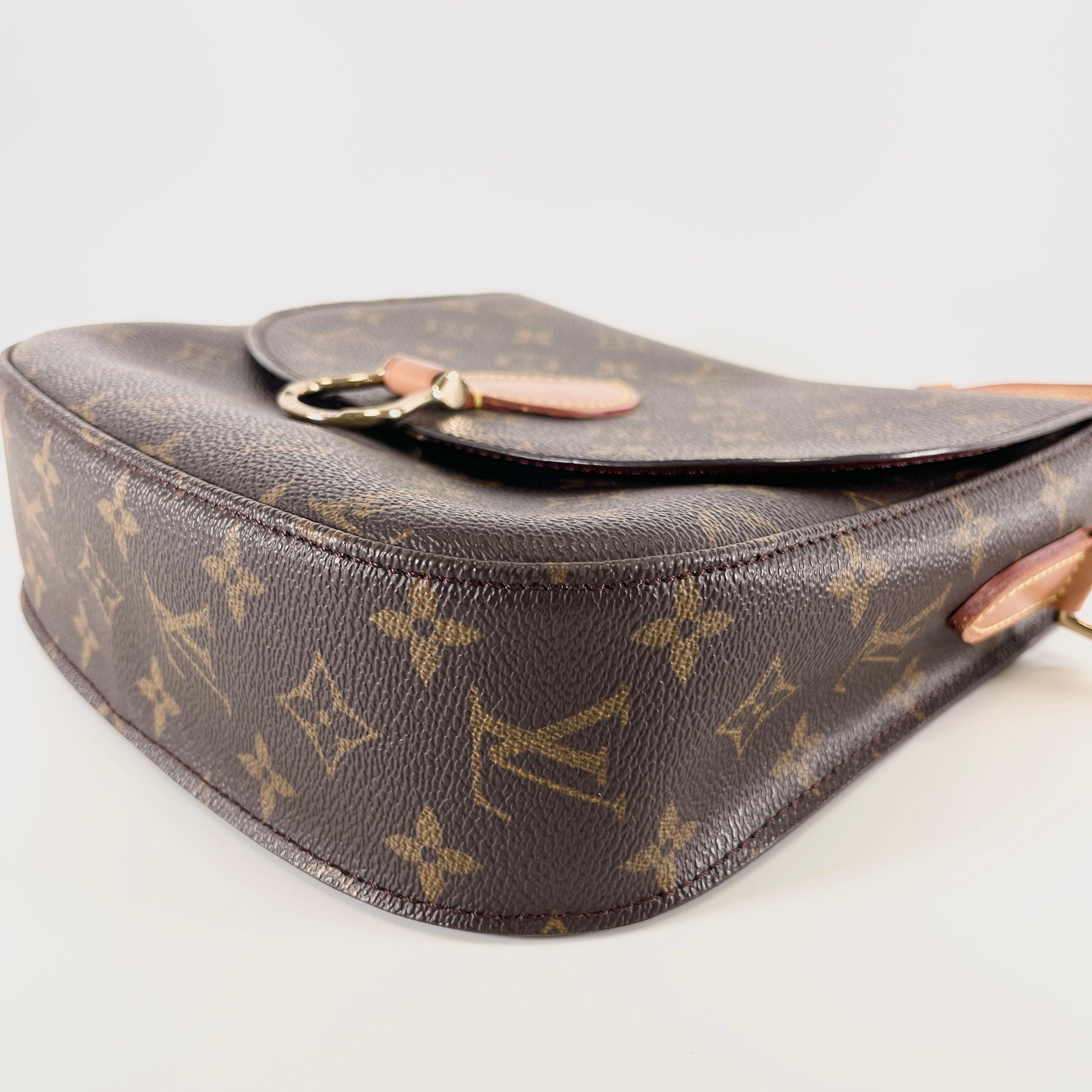 2606 secondhand LV Monogram M51242 PVC Saint Cloud GM Shoulder bag Brown