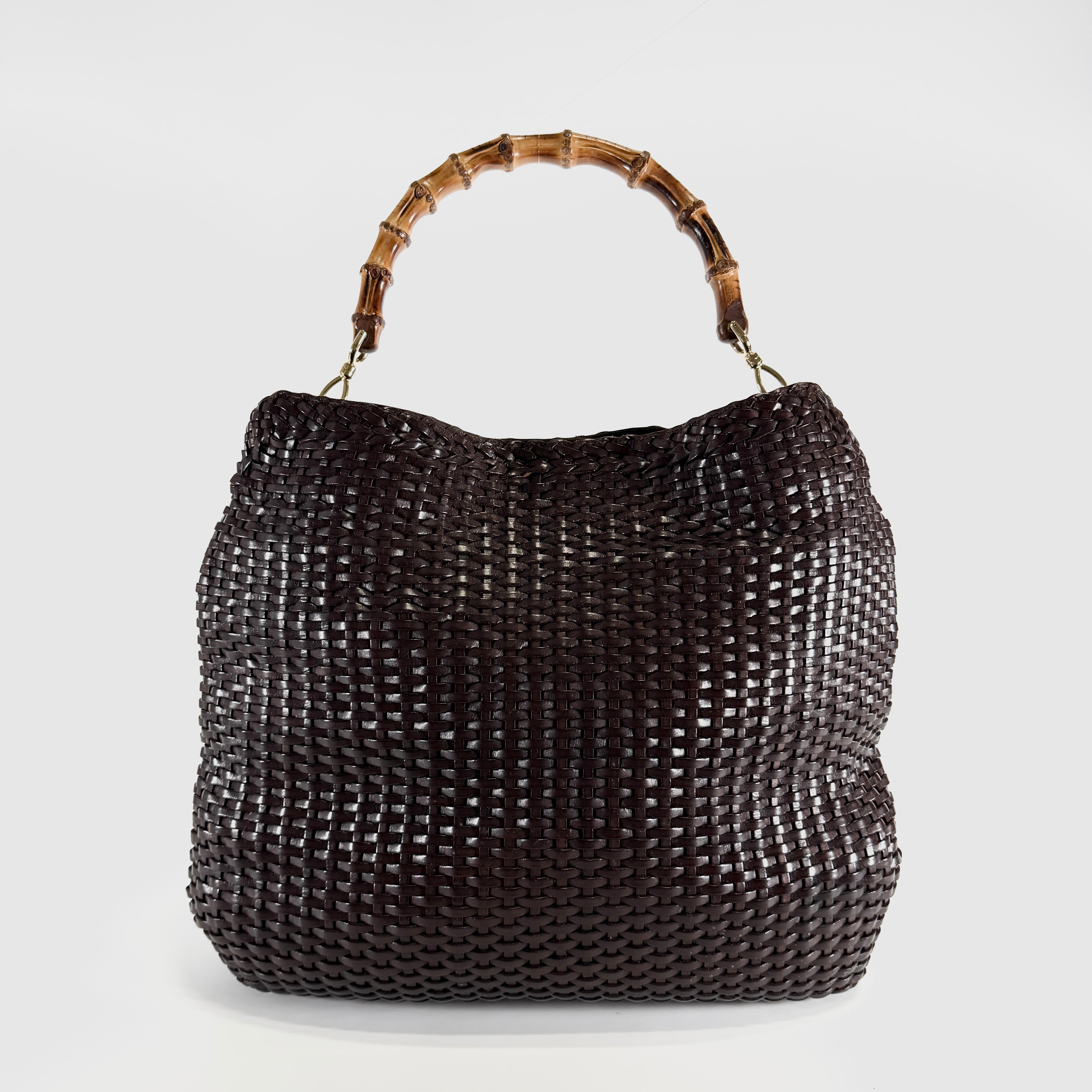 2606 secondhand GUCCI Bamboo hand bag