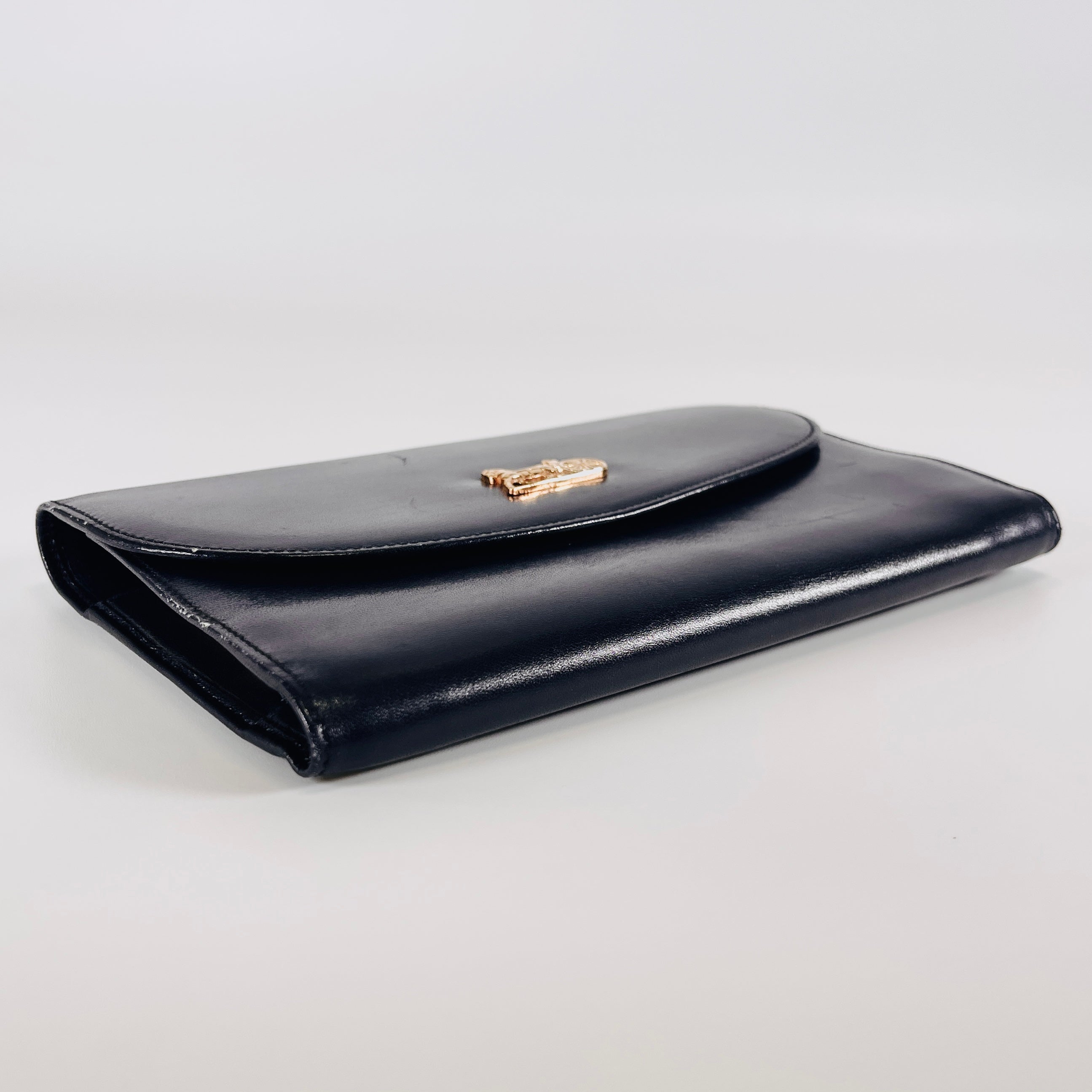 2603 secondhand CELINE Tri fold Long wallet carriage