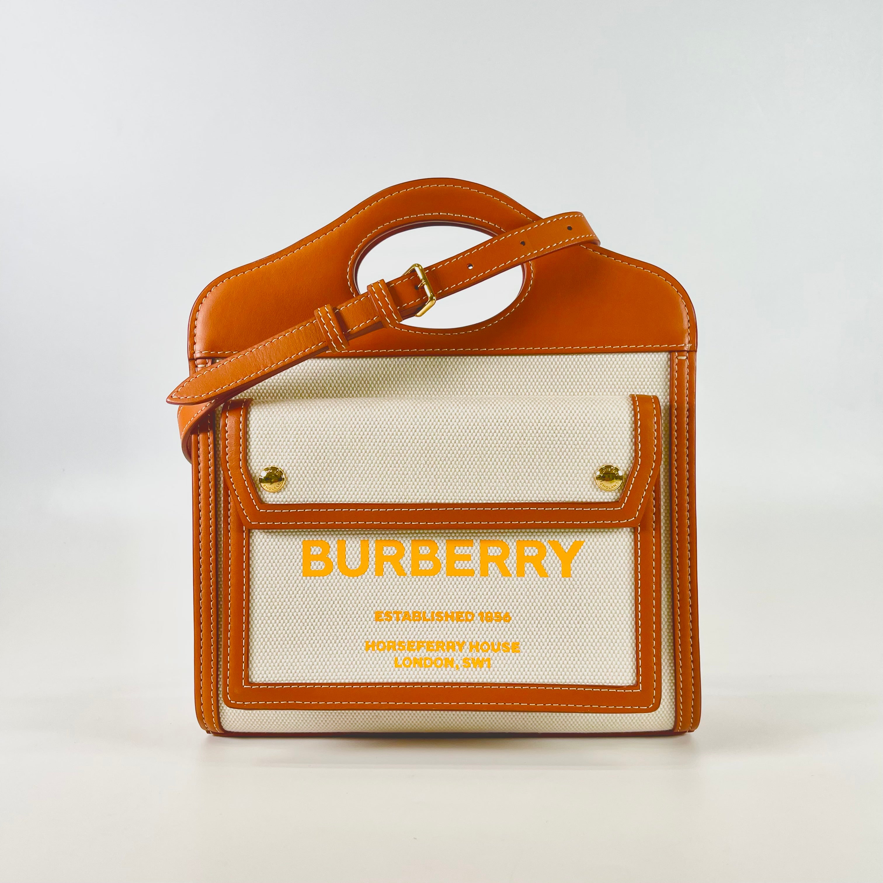 2602 secondhand BURBERRY 2WAY bag