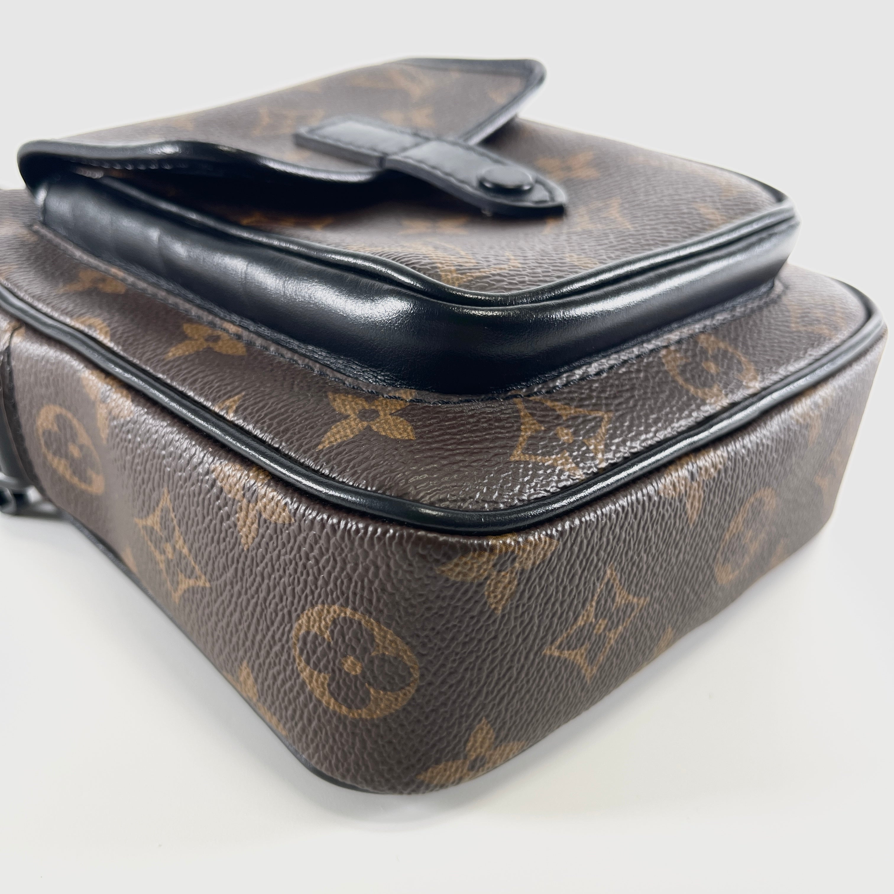 2606 secondhand LV Monogram Macassar Christopher Love Wallet M69404 Brown RFID