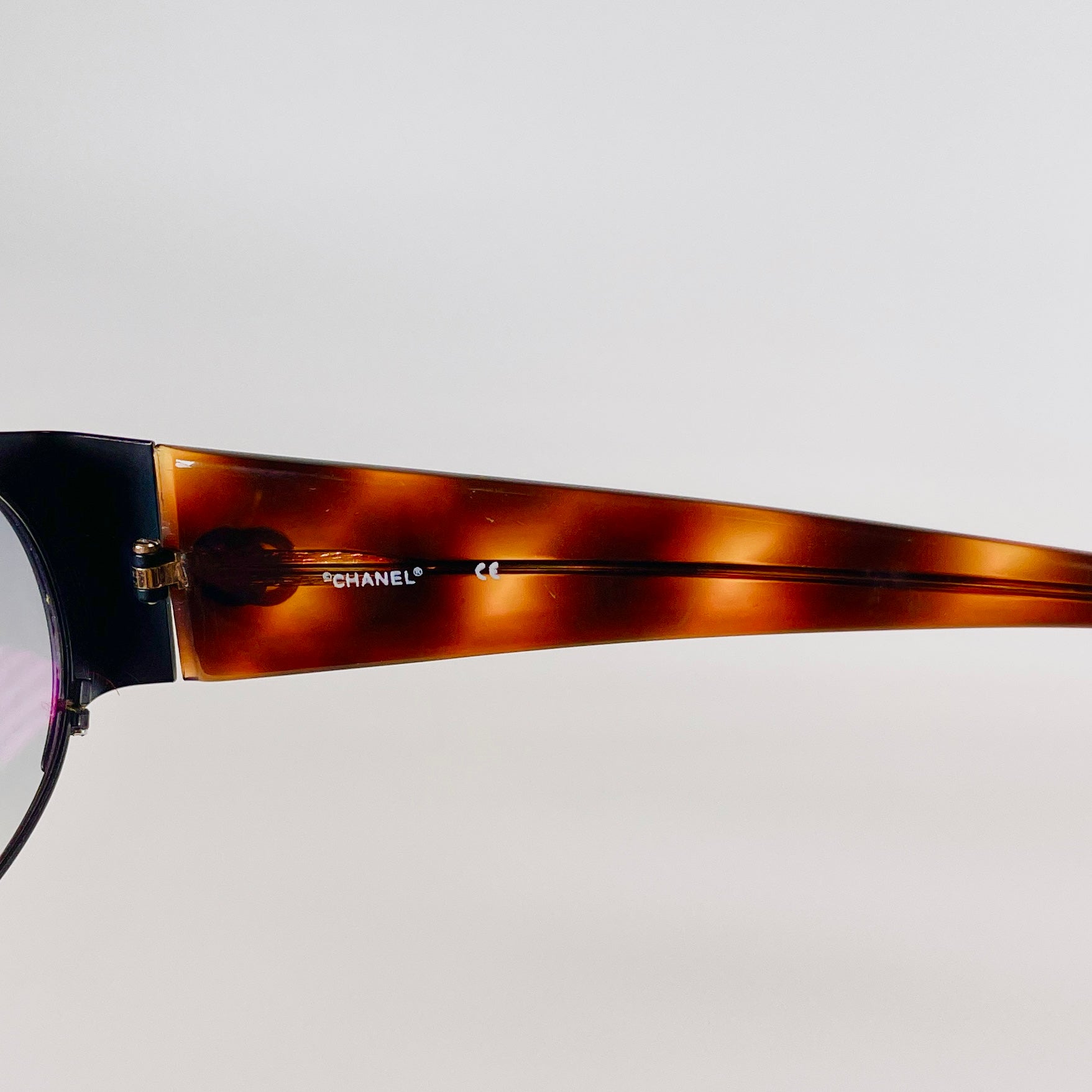 2605 secondhand CHANEL plastic × metal Cocomark Brown