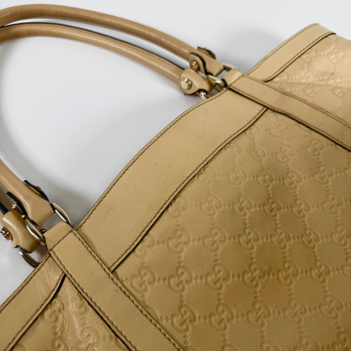 2607 secondhand GUCCI Guccissima Abby Tote Bag