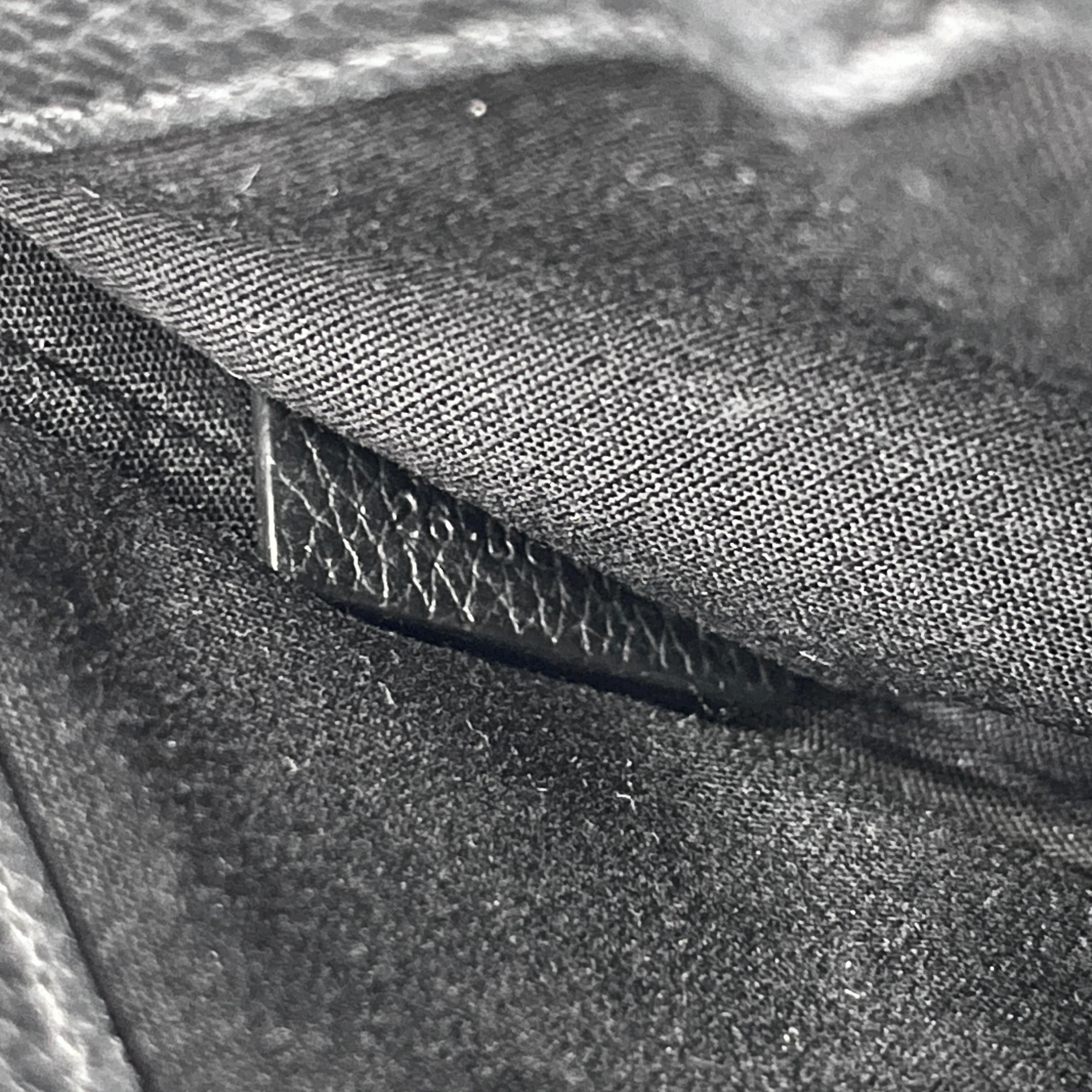 2605 secondhand CD bag saddle of leak / Navy × gray Jacquard