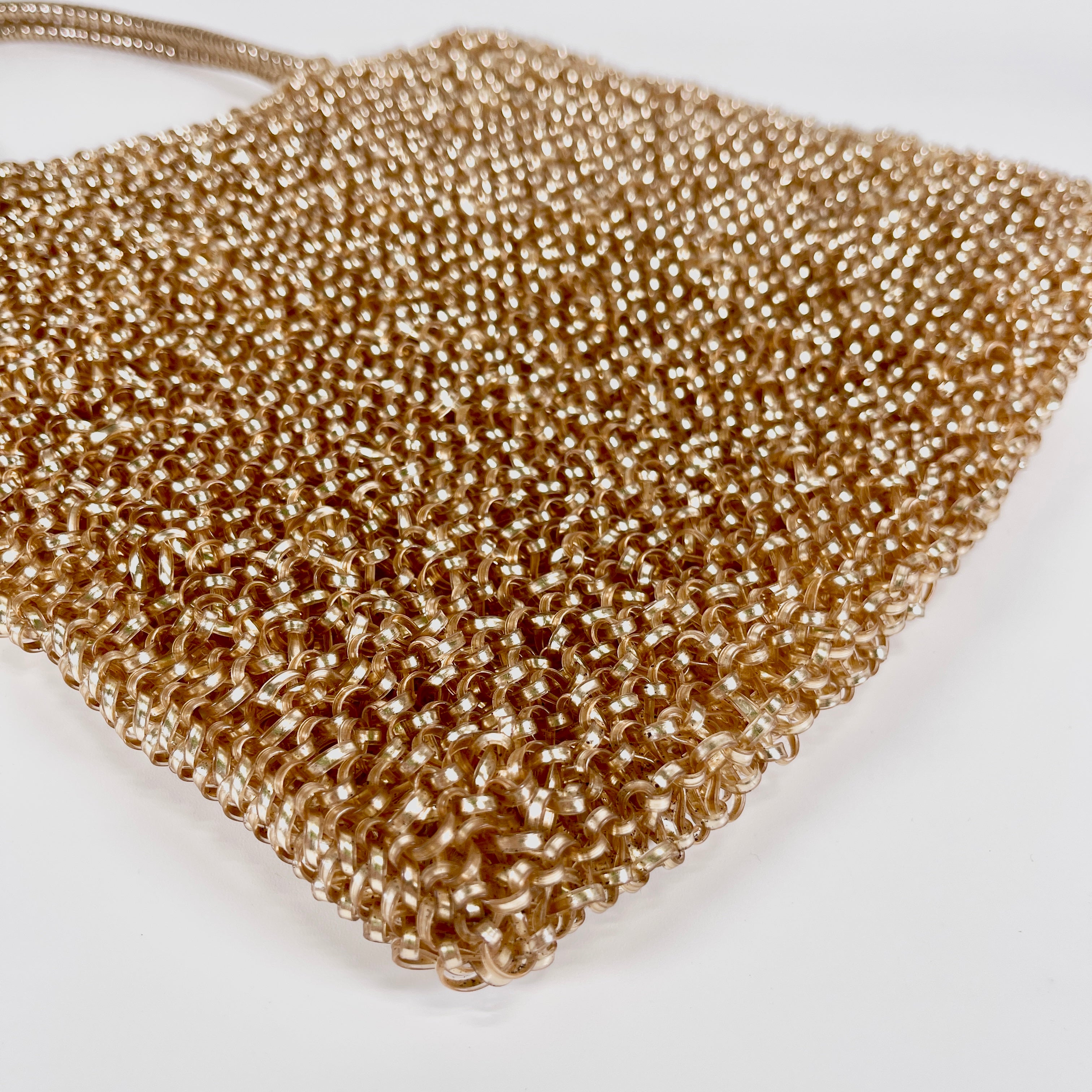 2604 secondhand ANTEPRIMA Square Wire bag gold