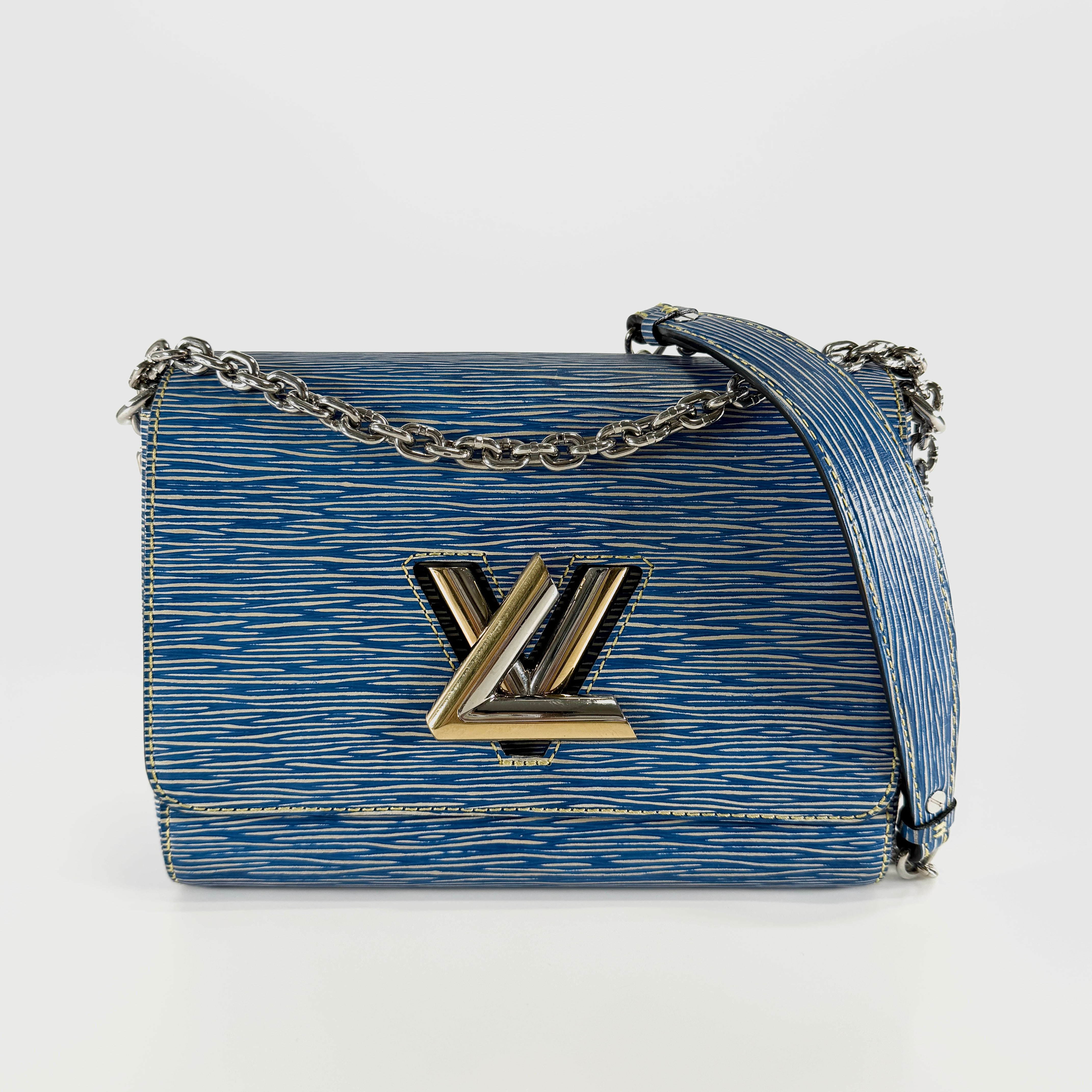 2605 secondhand LV Epi denim Twist M51065 CROSS BODY BAG