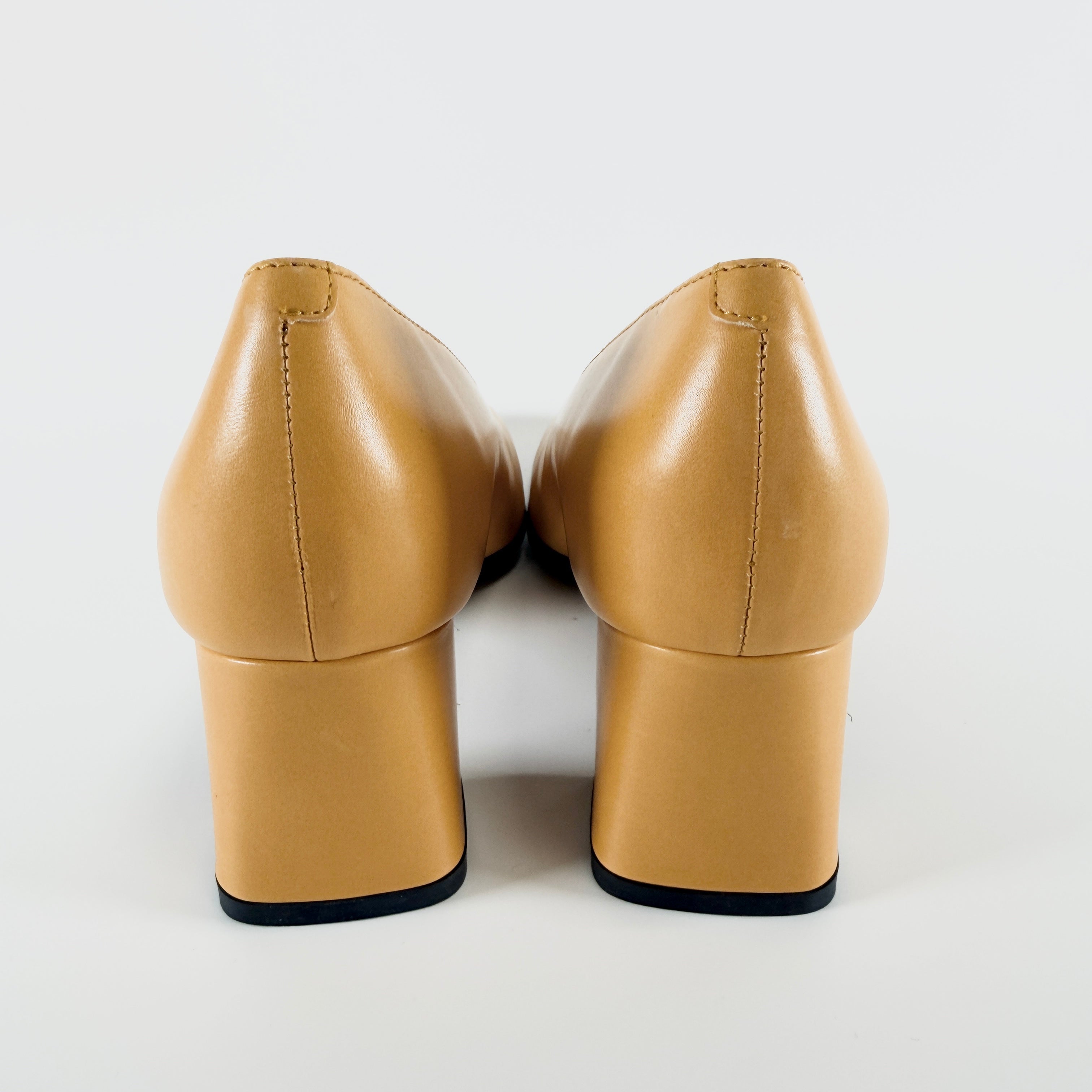 2605 secondhand TOD'S Shoes pumps Yellow /#37/ Women's / leather
