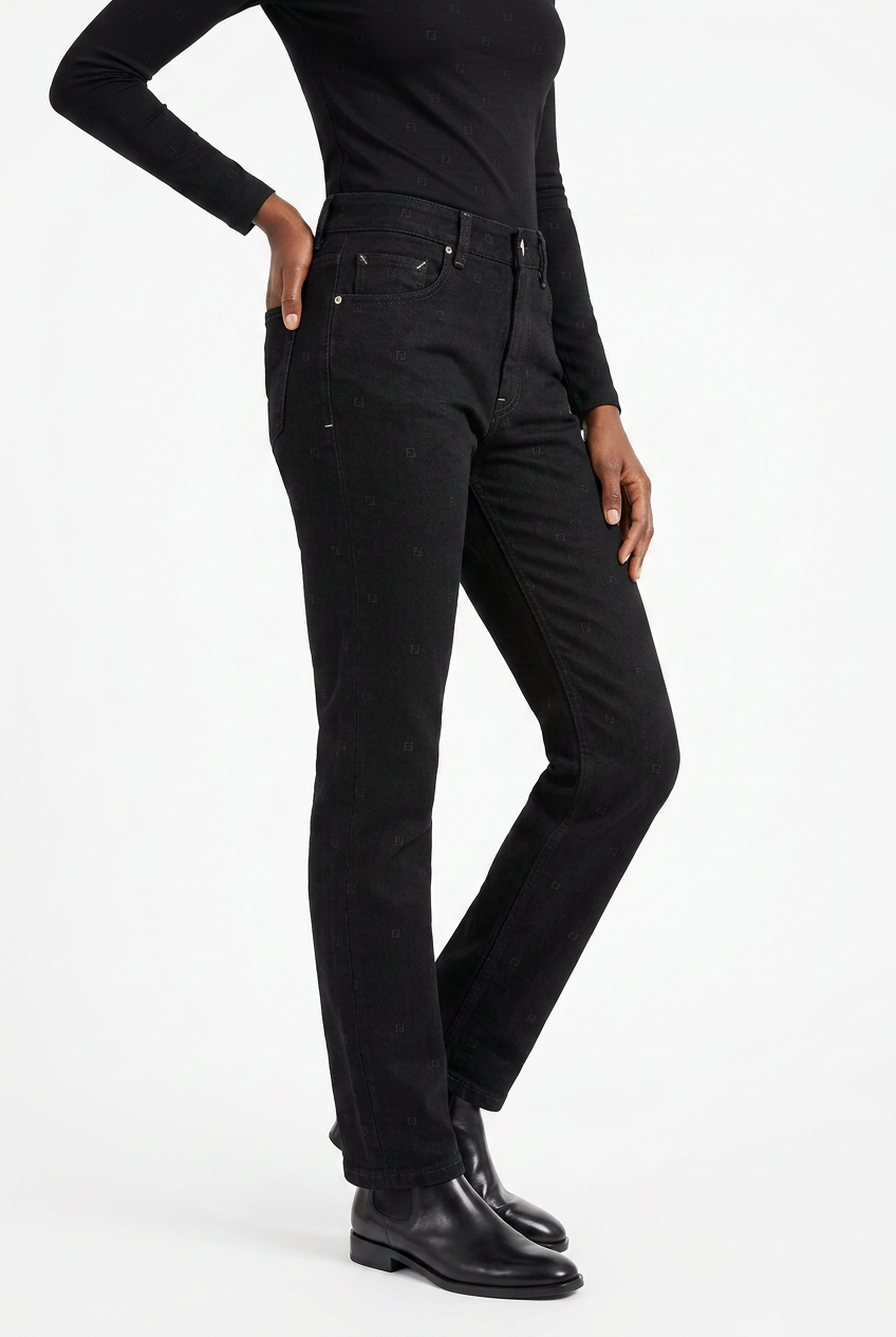 2602 secondhand FENDI denim pants
