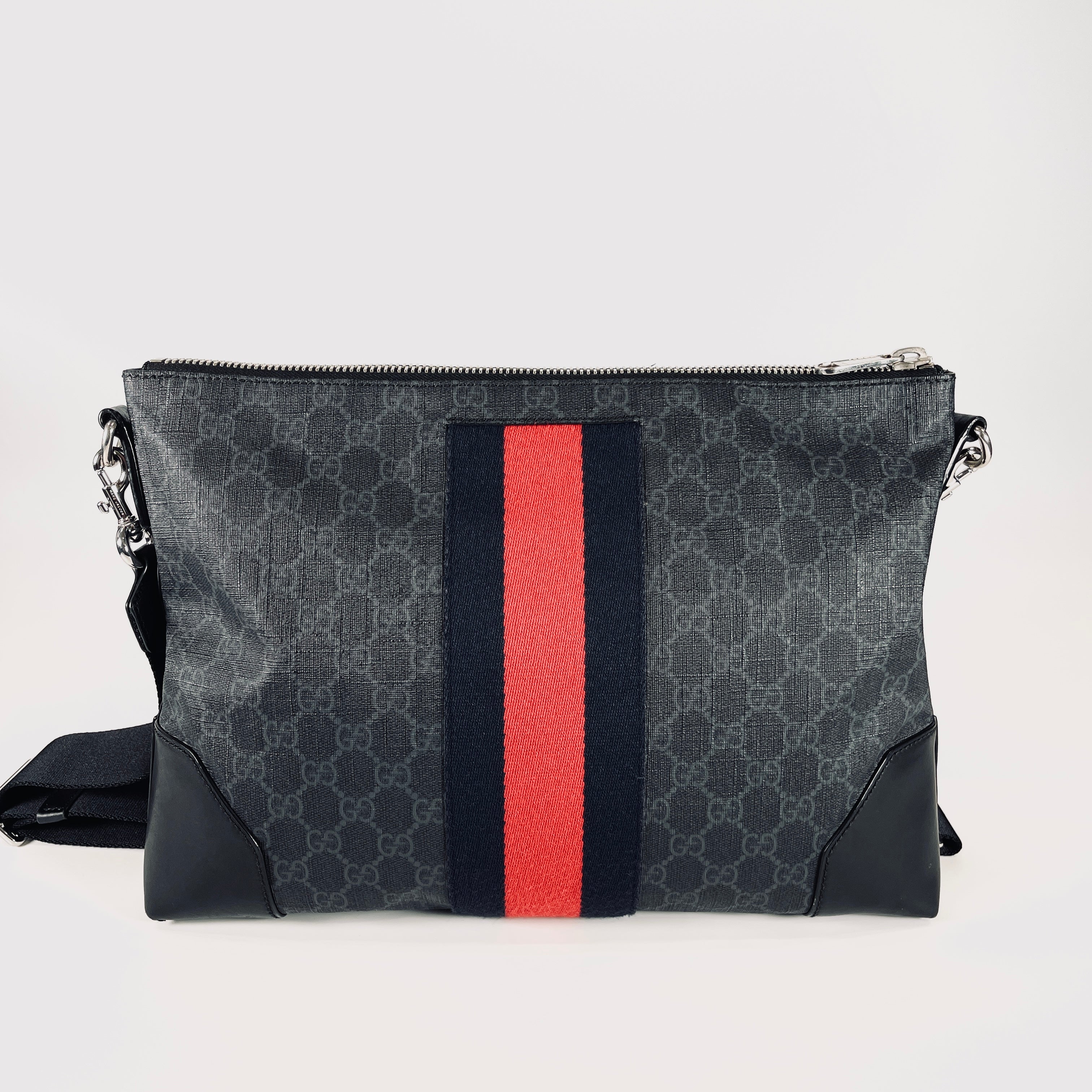 2605 secondhand GUCCI Messenger Bag GG Supreme Sherry line