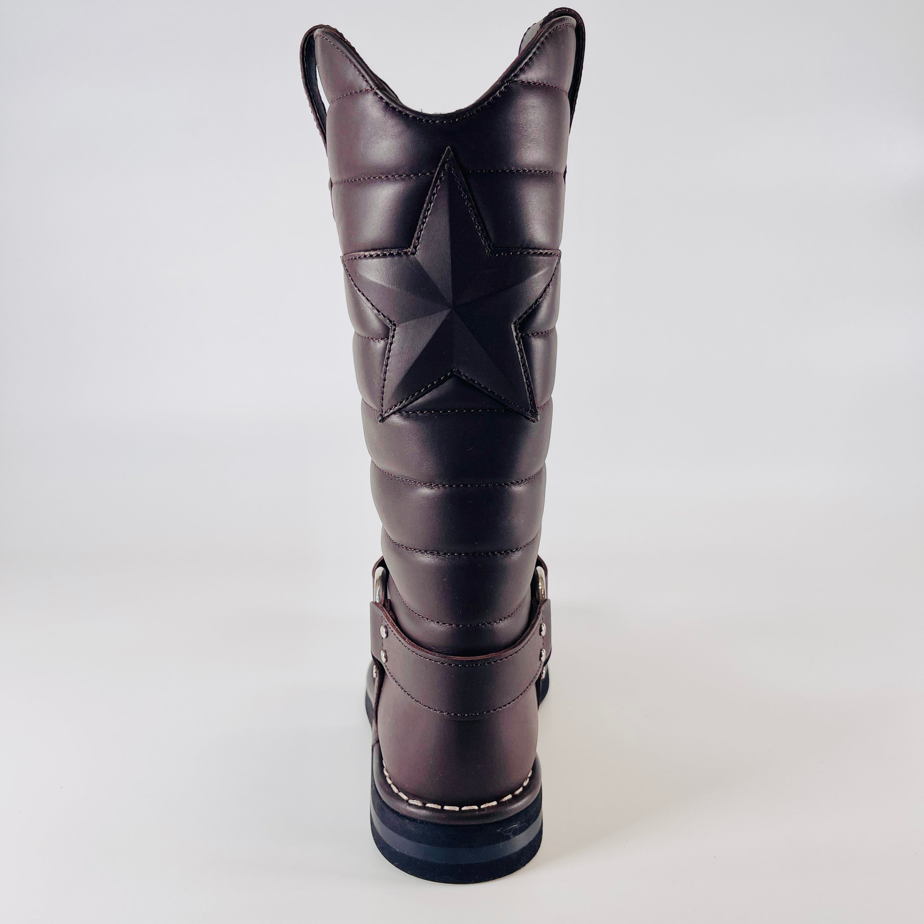 2606 secondhand CHANEL Cocomark leather long boots 36 Women's Brown G30209 Ini