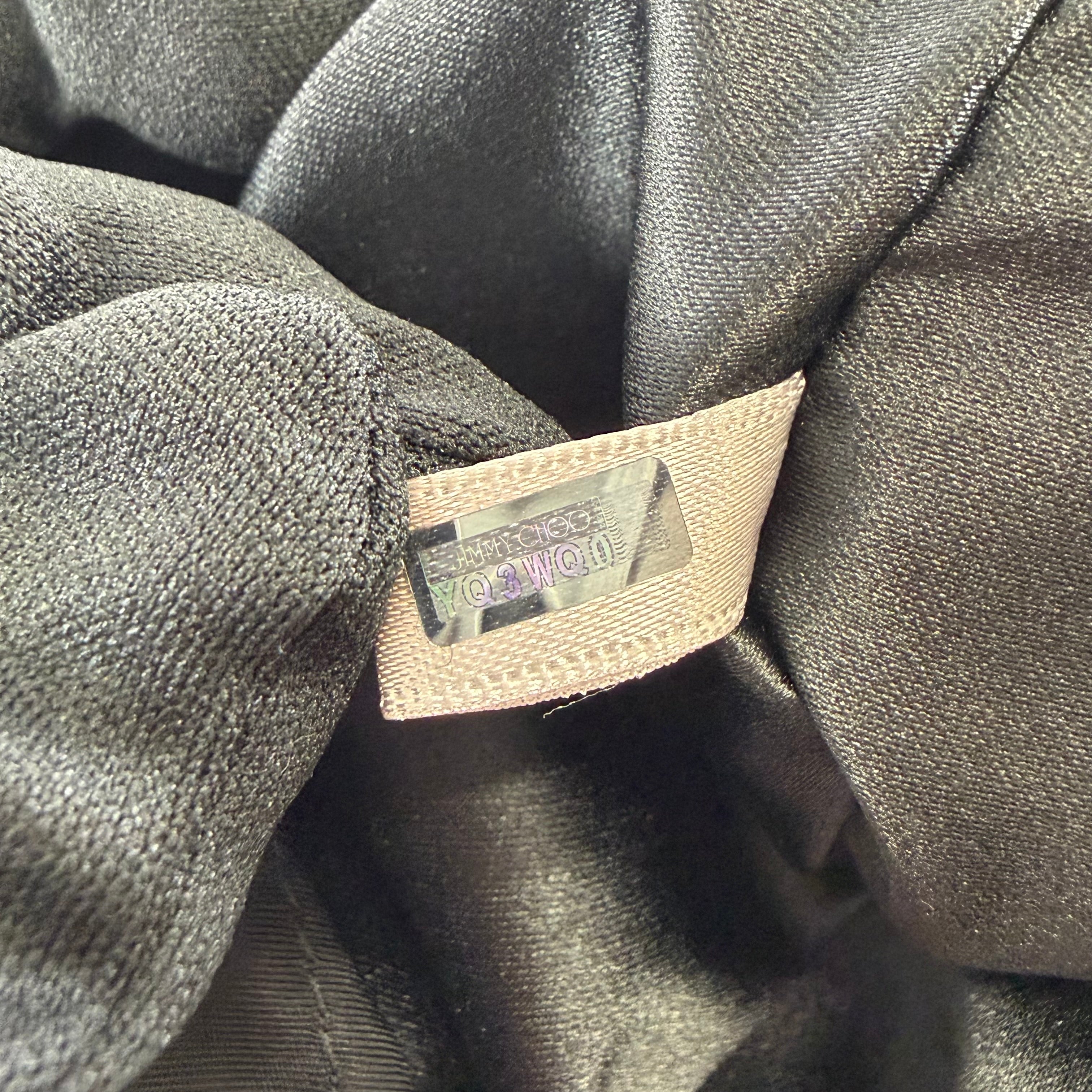2608 secondhand JIMMYCHOO backpack nylon black B