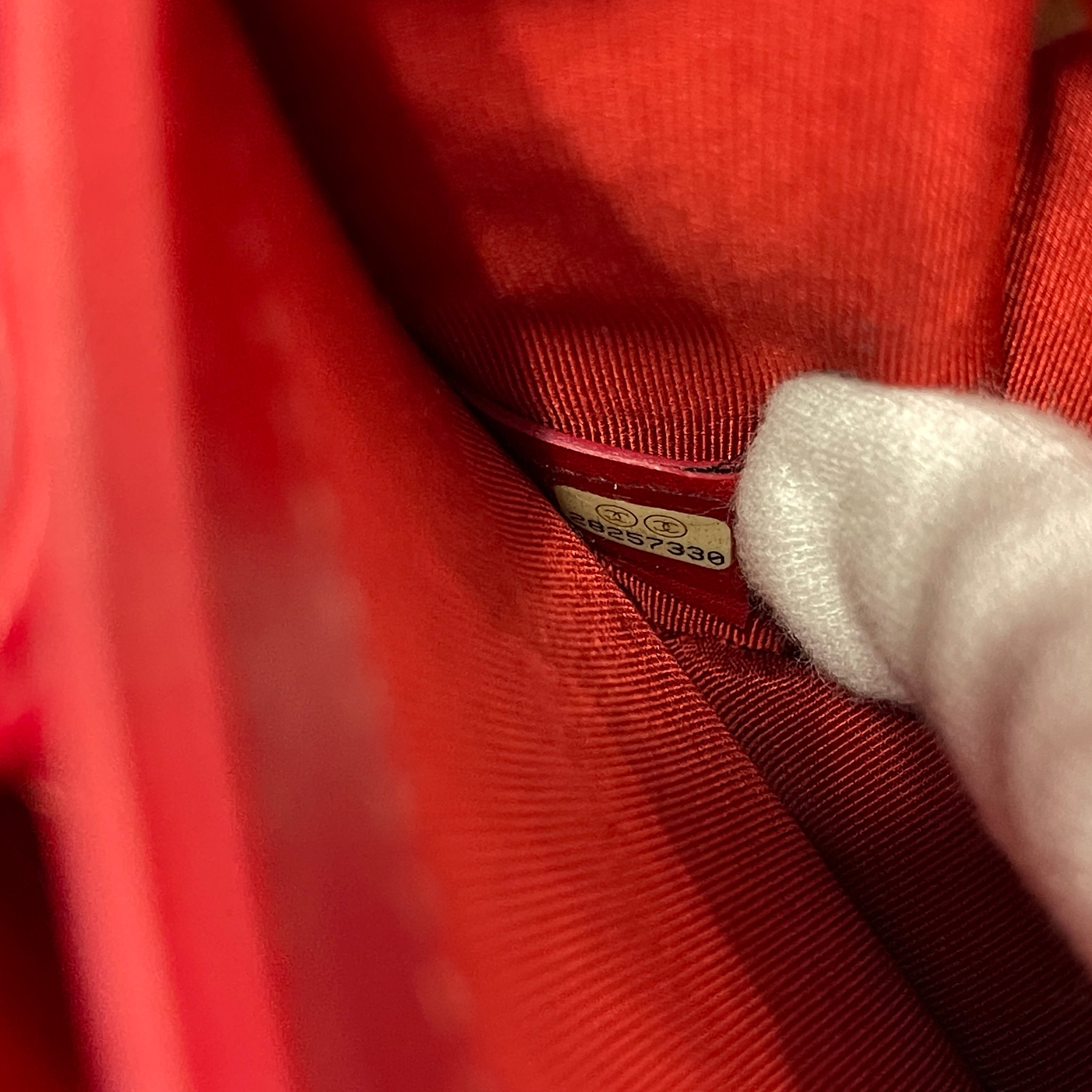 2606 secondhand CHANEL 2WAY Red