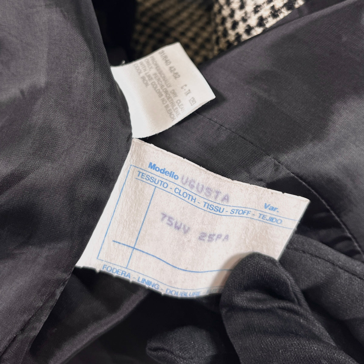 2607 secondhand jacket MAX MARA beige black polyester nylon size 42 ladies