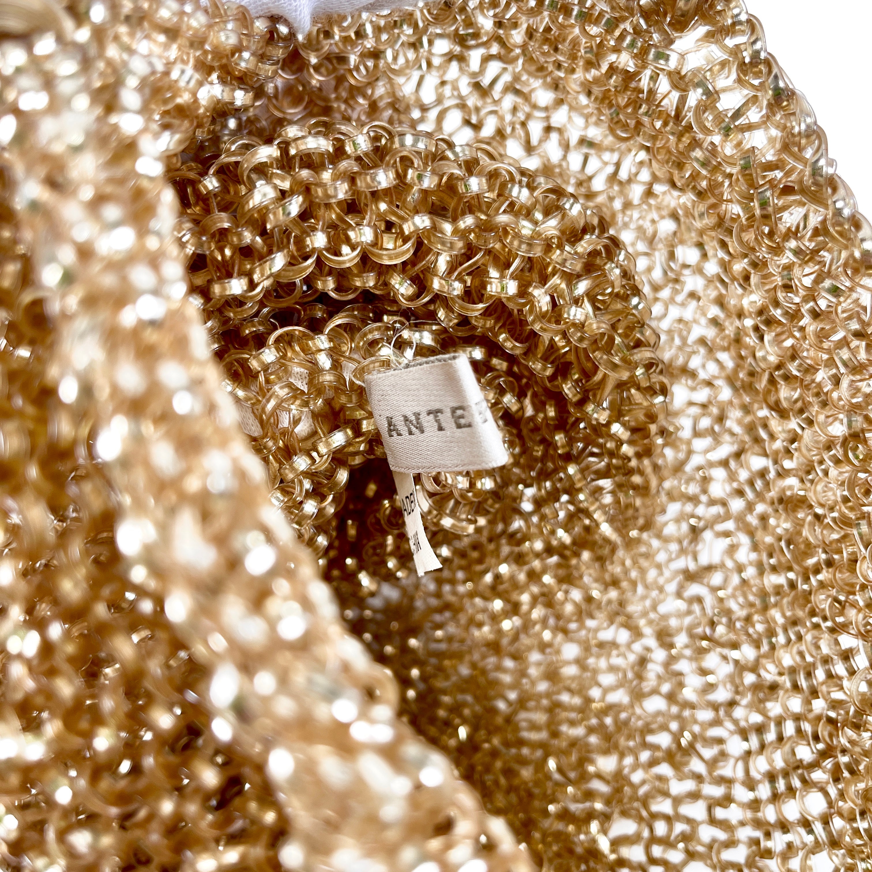 2604 secondhand ANTEPRIMA Square Wire bag gold