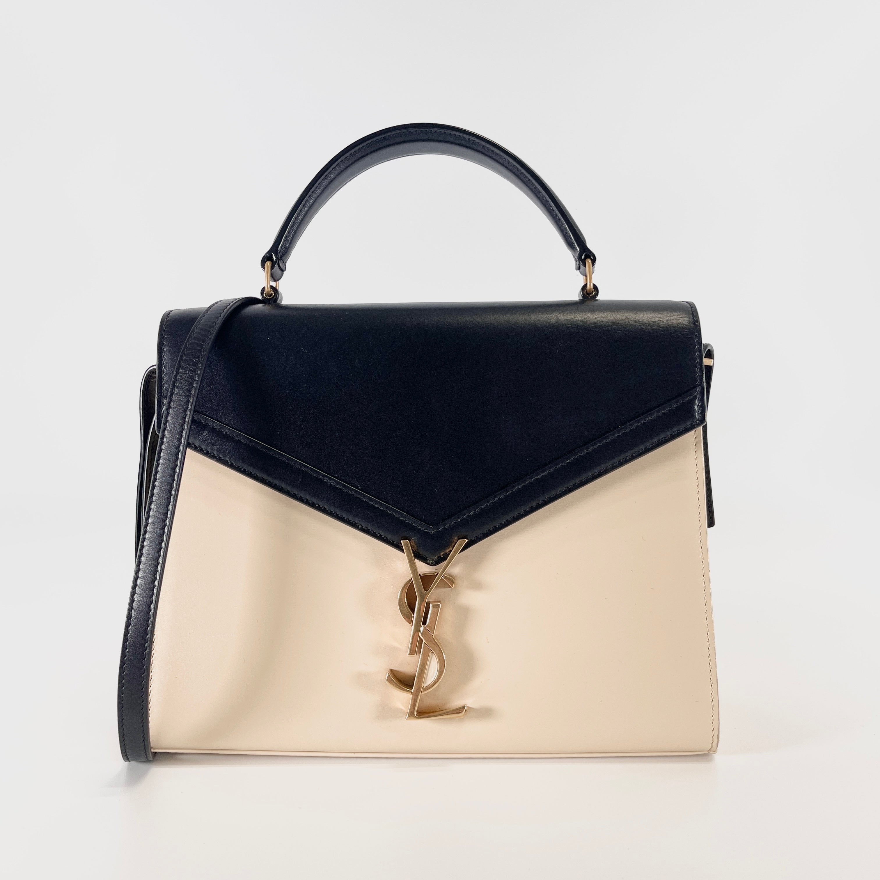 2603 secondhand SAINTLAURENT Cassandra top handle 2way bag