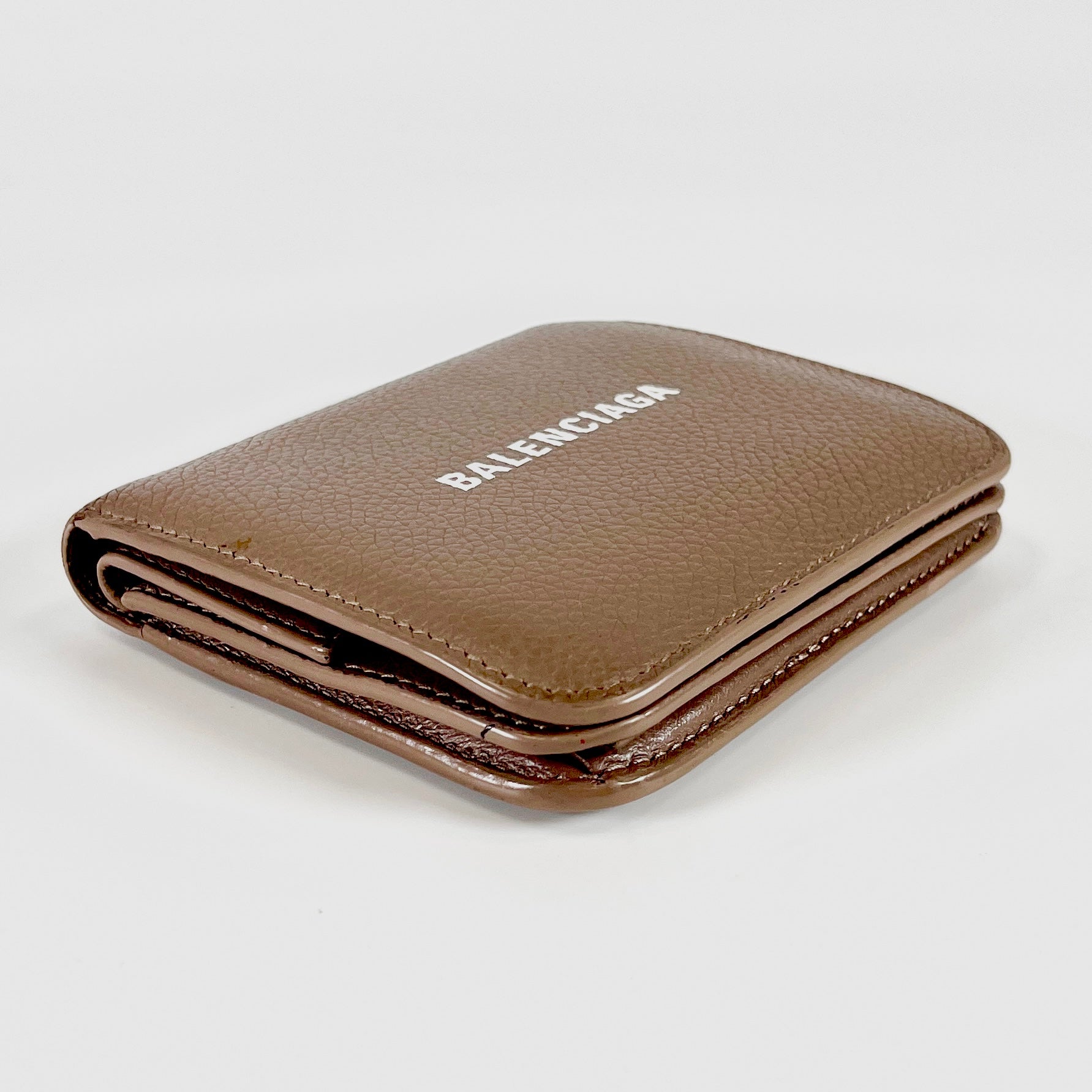 2603 secondhand BALENCIAGA logo Bifold wallet