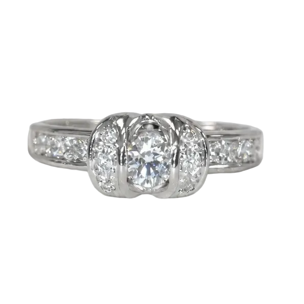 2606 secondhand K18WG D0.28ct 2.35ｇ