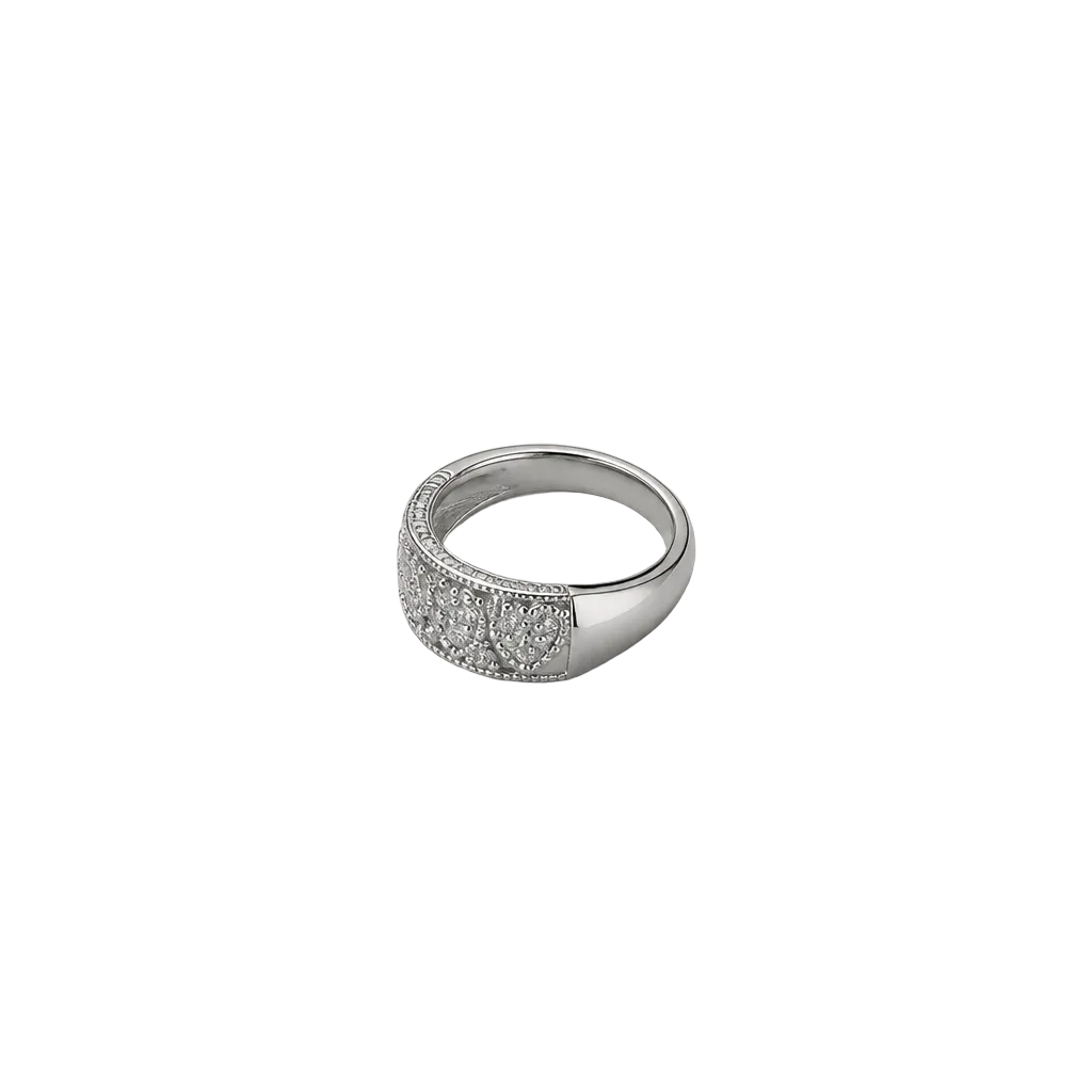 2608 secondhand K18WG ring 　D0.5ct　4.5g　#11.5/US5.75