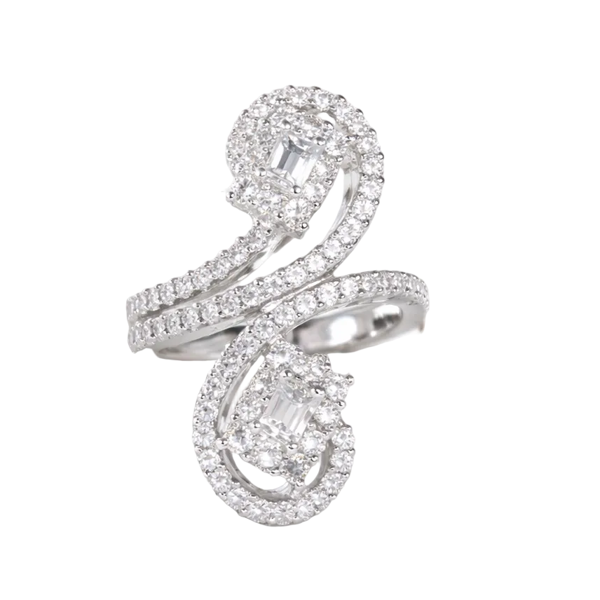 2605 secondhand 750 ring D0.4/1.50ct　10.6g　#13