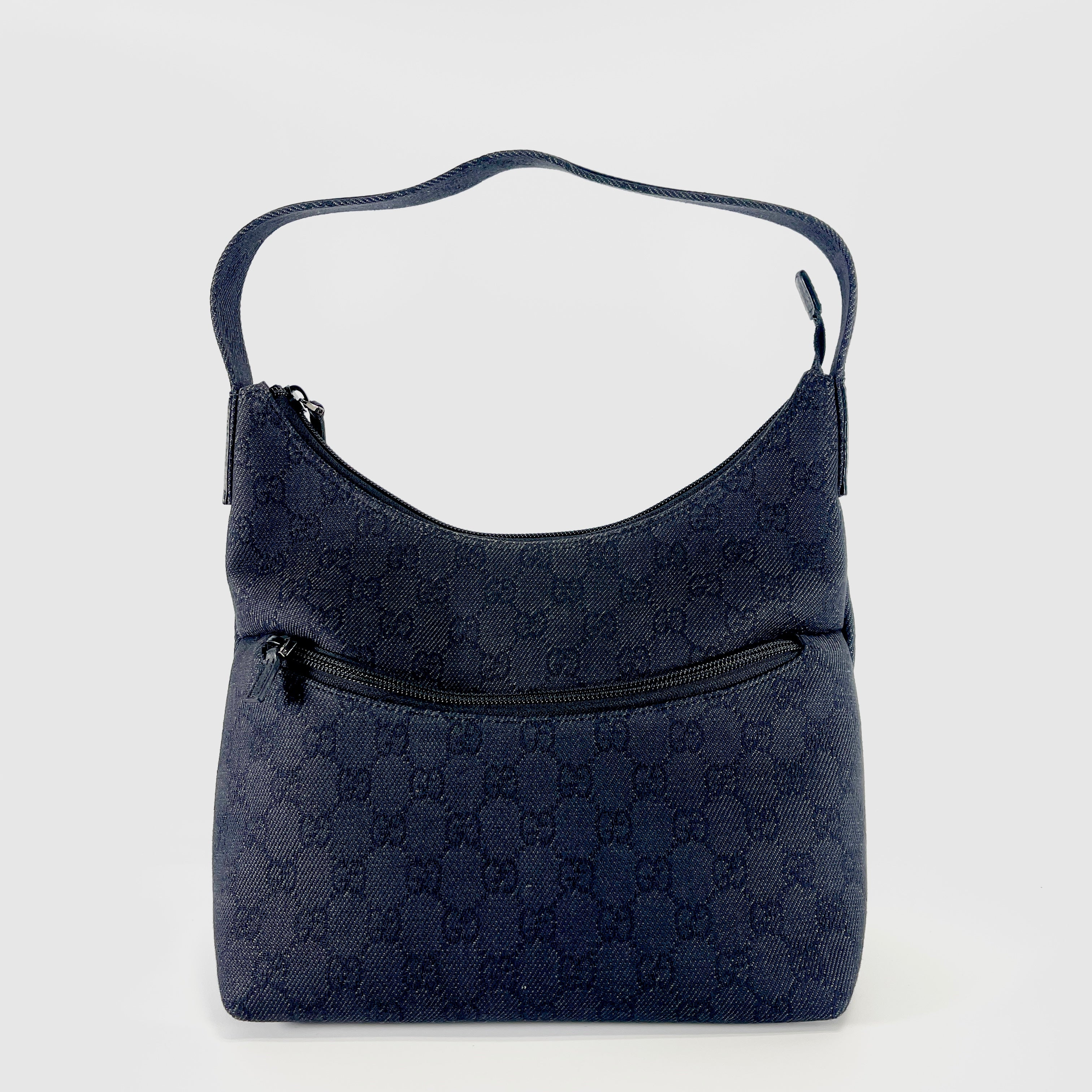 2604 secondhand GUCCI hand bag GG Pattern canvas black