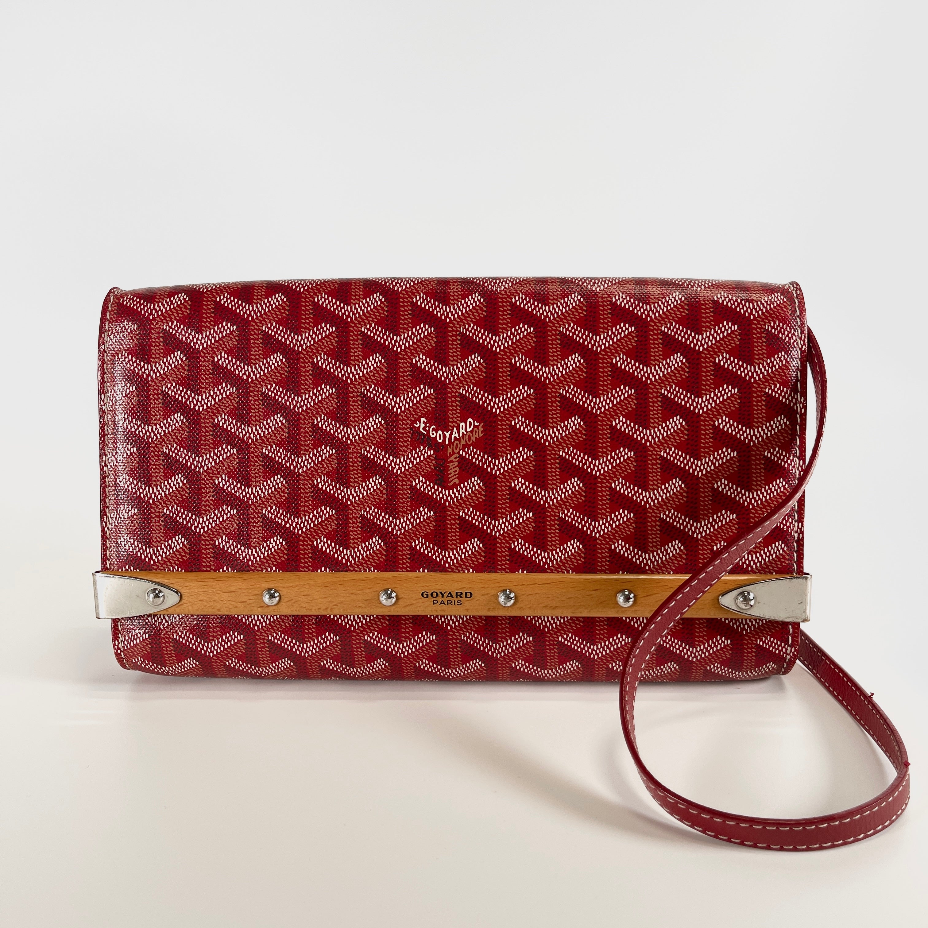 2605 secondhand GOYARD PVC× leather Shoulder bag Red