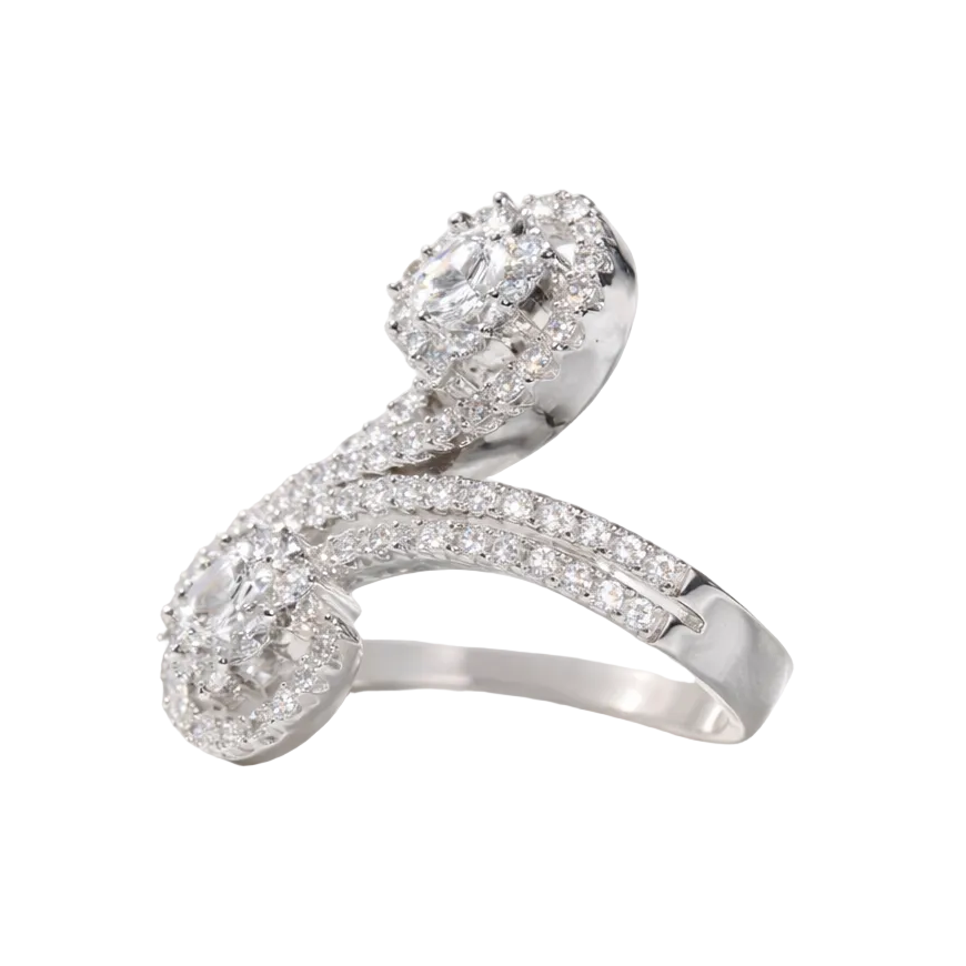 2605 secondhand 750 ring D0.4/1.50ct　10.6g　#13