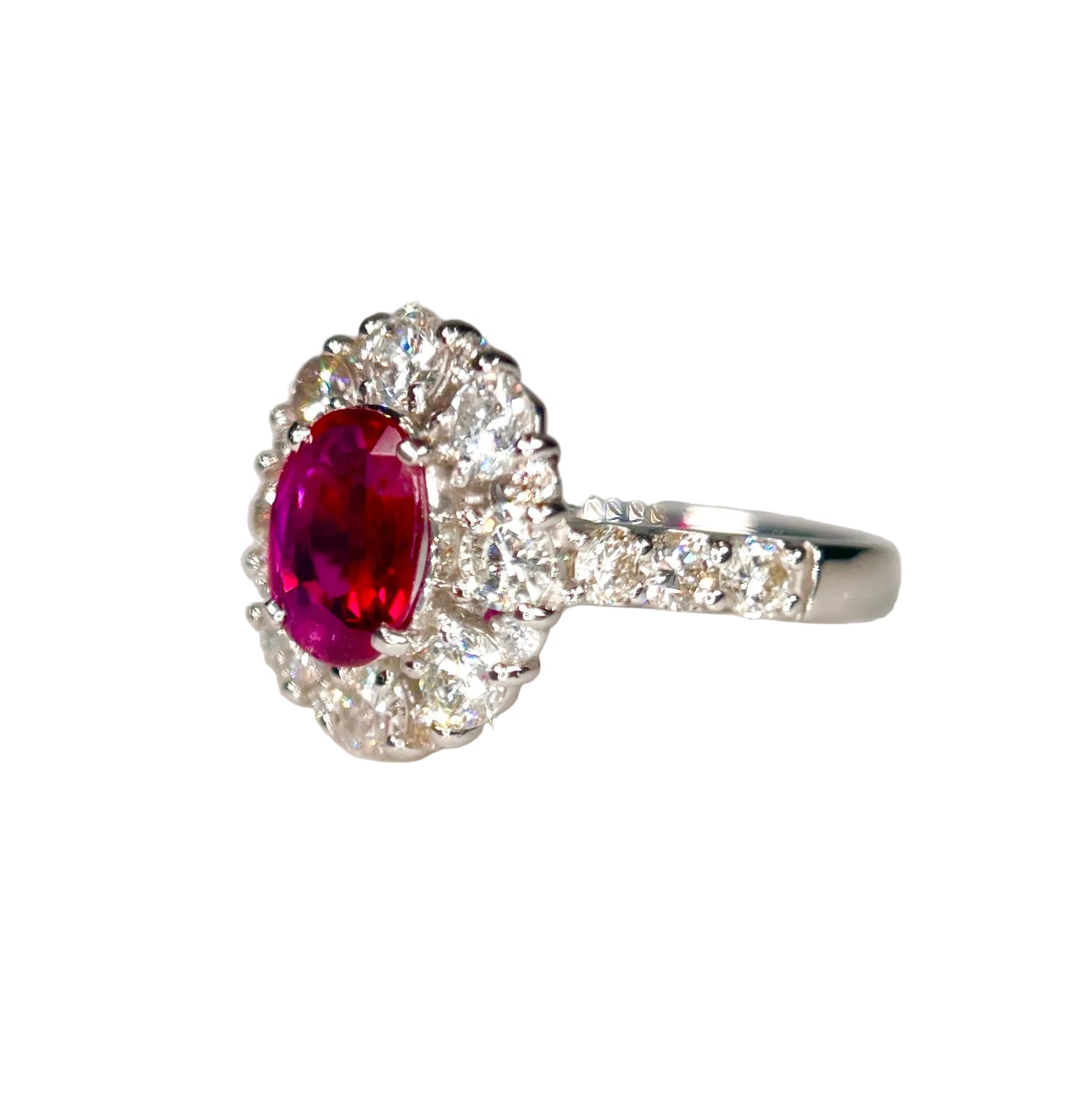 2602 secondhand Pt950 R0.845ct/D1.28ct 5ｇ #11.5