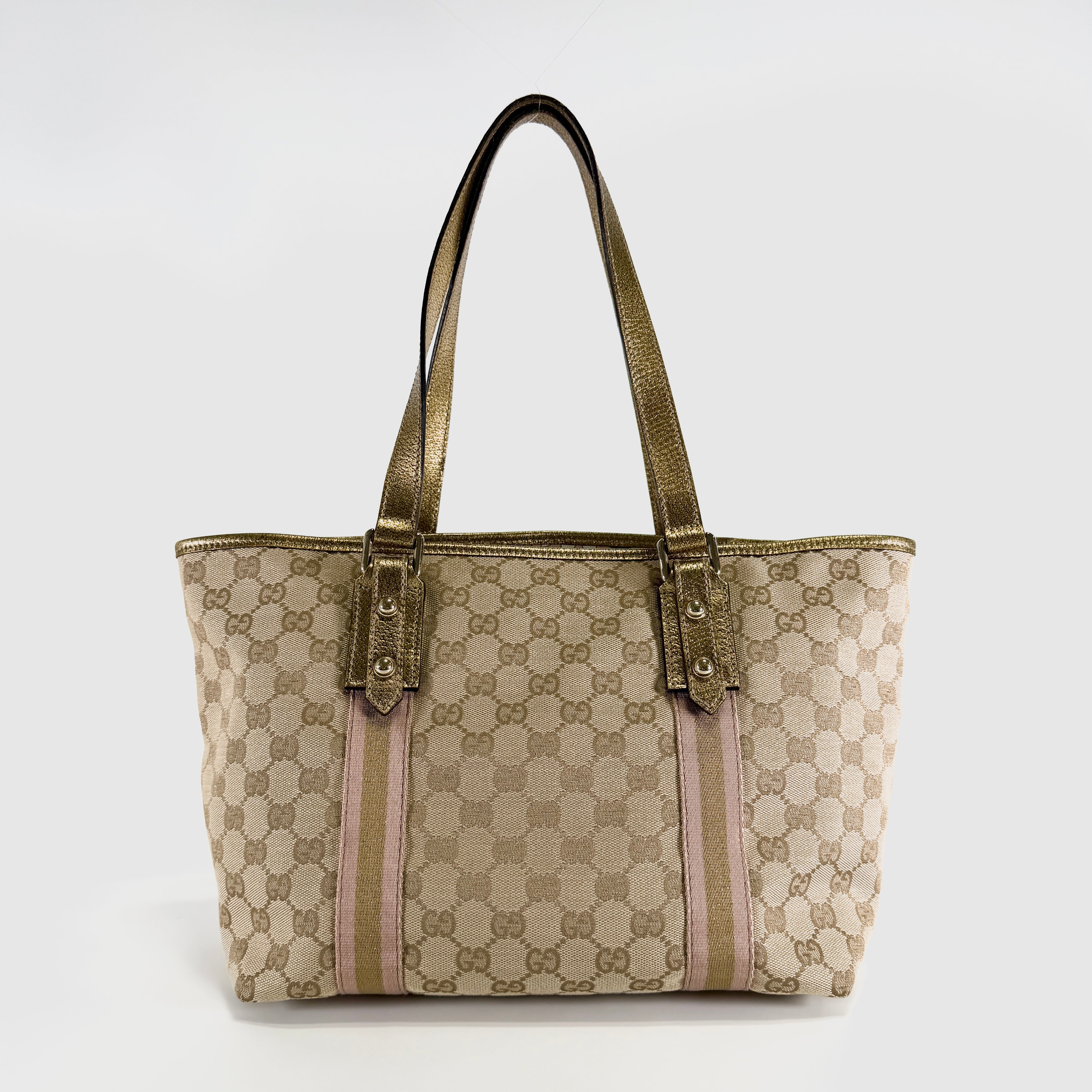 2607 secondhand GUCCI GG canvas Tote Bag
