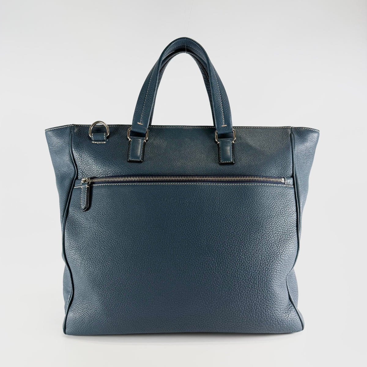 2607 secondhand Ferragamo hand bag blue